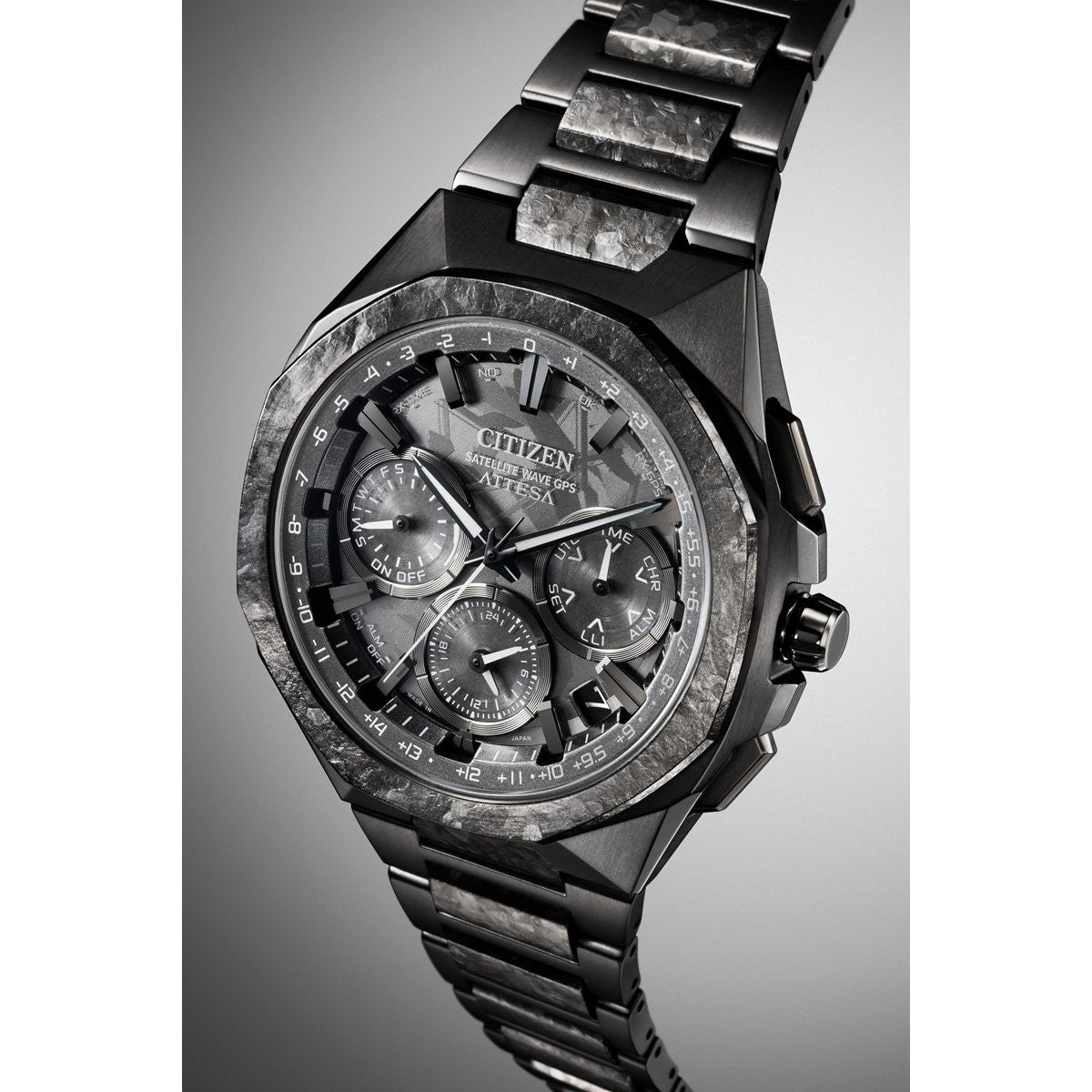 シチズン アテッサ CITIZEN ATTESA エコドライブ GPS衛星電波時計 限定 CC4107-80H ダブルダイレクトフライト ACT Line Black Titanium Series【2026 新作】