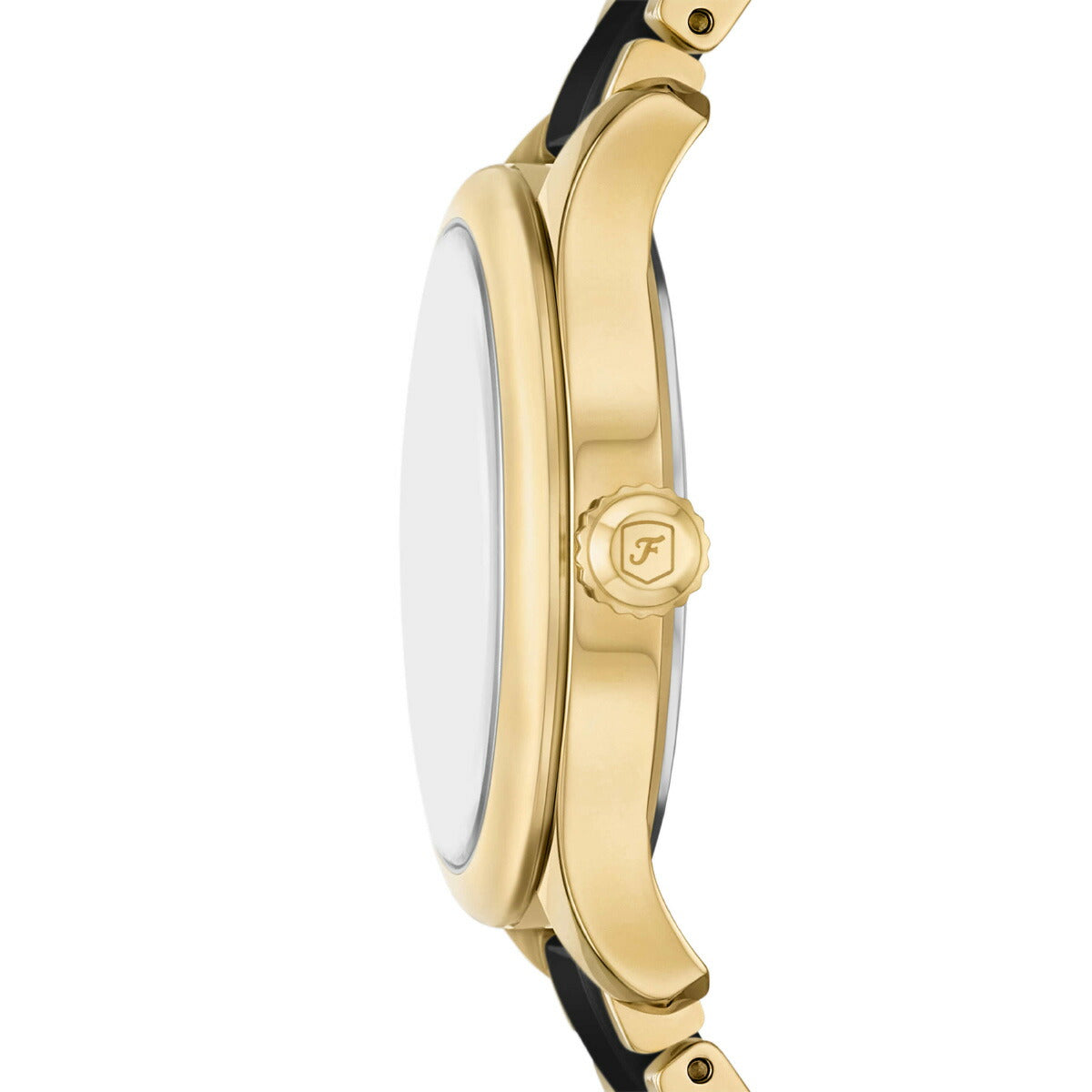フォッシル FOSSIL 腕時計 レディース GILMORE 三針デイト ゴールドトーン＆ブラック セラミックウォッチ CE1132【2025 新作】