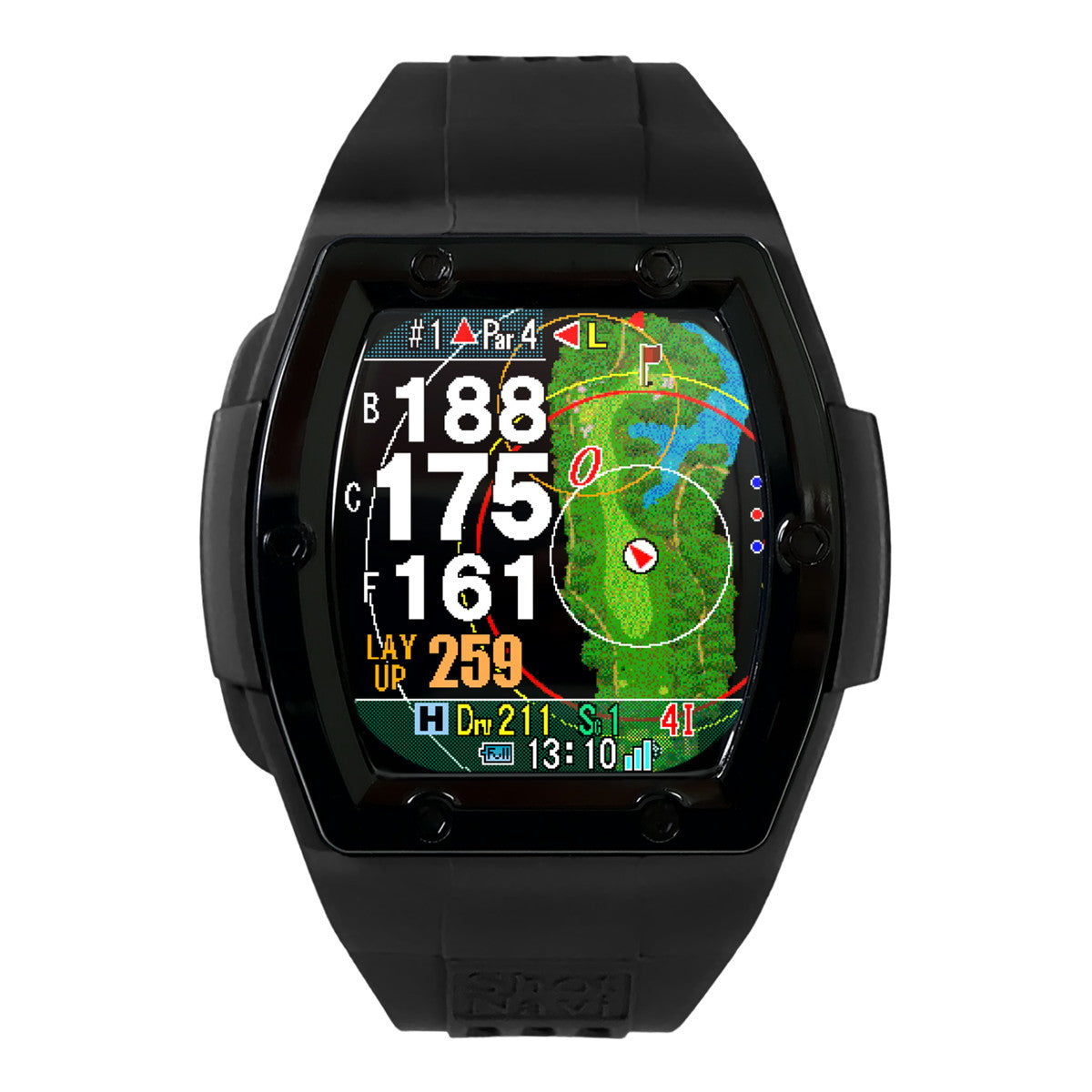 ショットナビ Shot Navi Crest G II クレスト G2 腕時計型 タッチパネル GPS ゴルフナビ 距離測定器 距離計測器 ブラック【2026 新作】