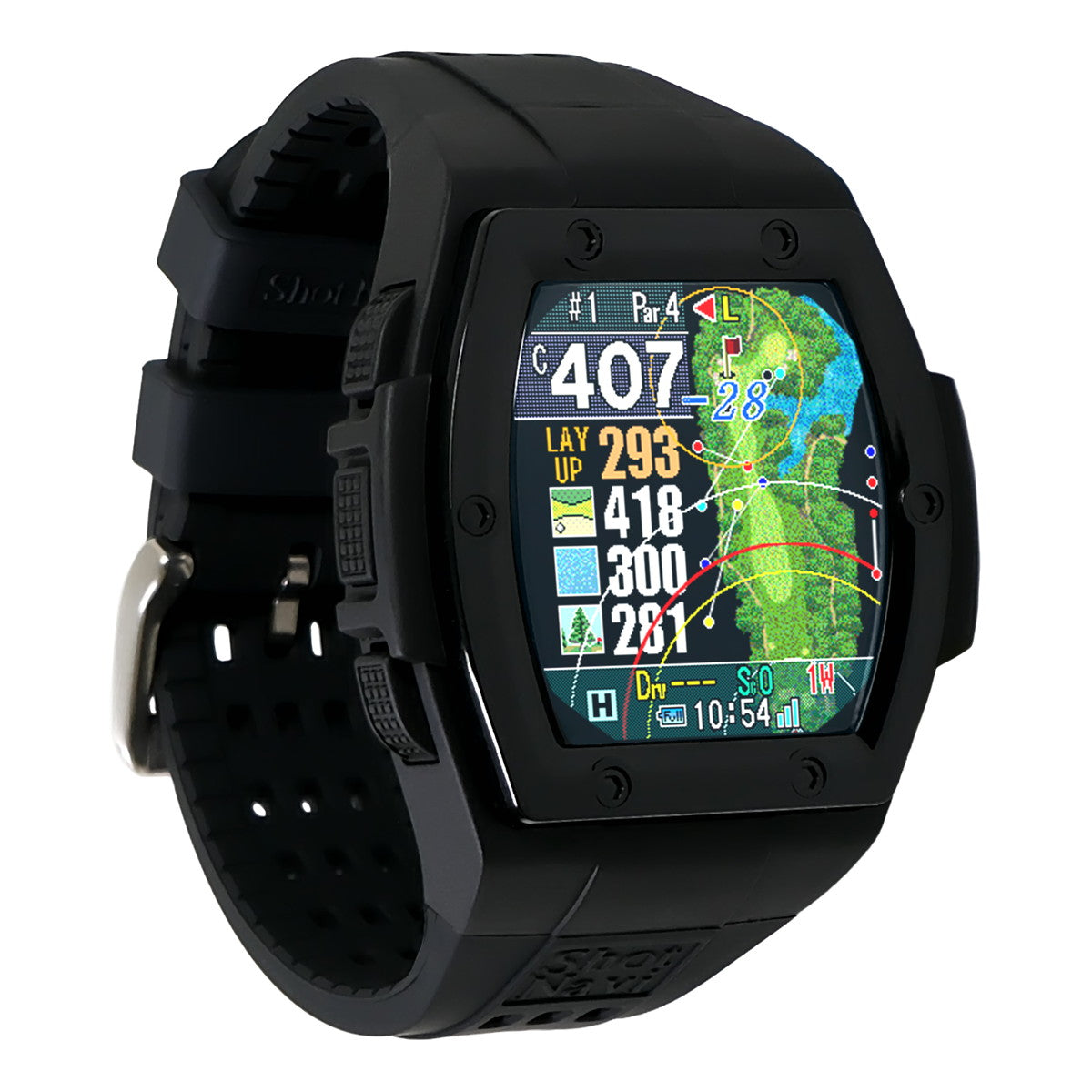ショットナビ Shot Navi Crest G II クレスト G2 腕時計型 タッチパネル GPS ゴルフナビ 距離測定器 距離計測器 ブラック【2026 新作】