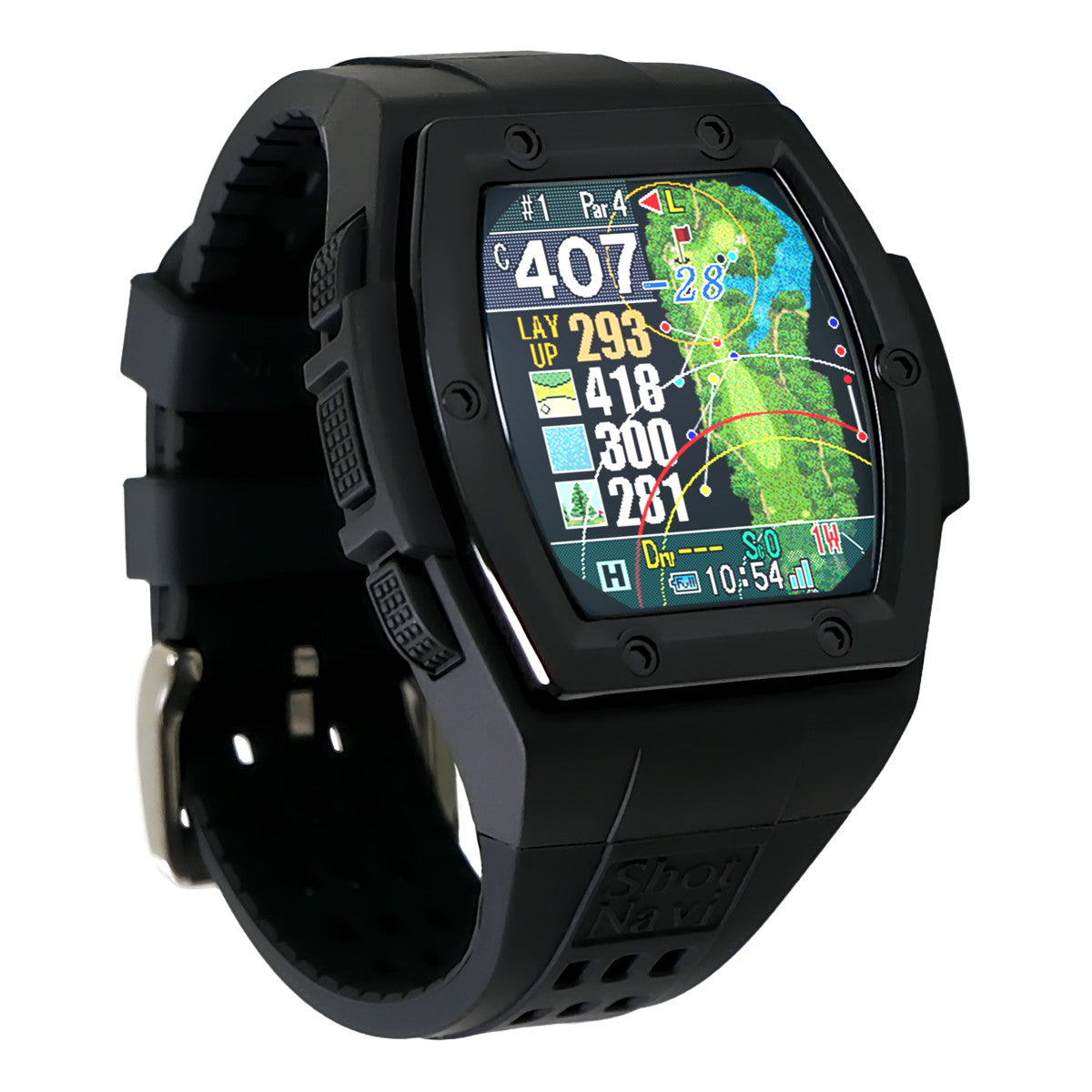 ショットナビ Shot Navi Crest G II クレスト G2 腕時計型 タッチパネル GPS ゴルフナビ 距離測定器 距離計測器 ブラック【2026 新作】