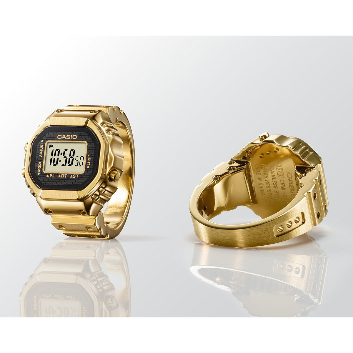 カシオ リングウオッチ CASIO RING WATCH 指輪型 デジタルウオッチ 時計 CRW-001G-9JR ゴールド【2025 新作】