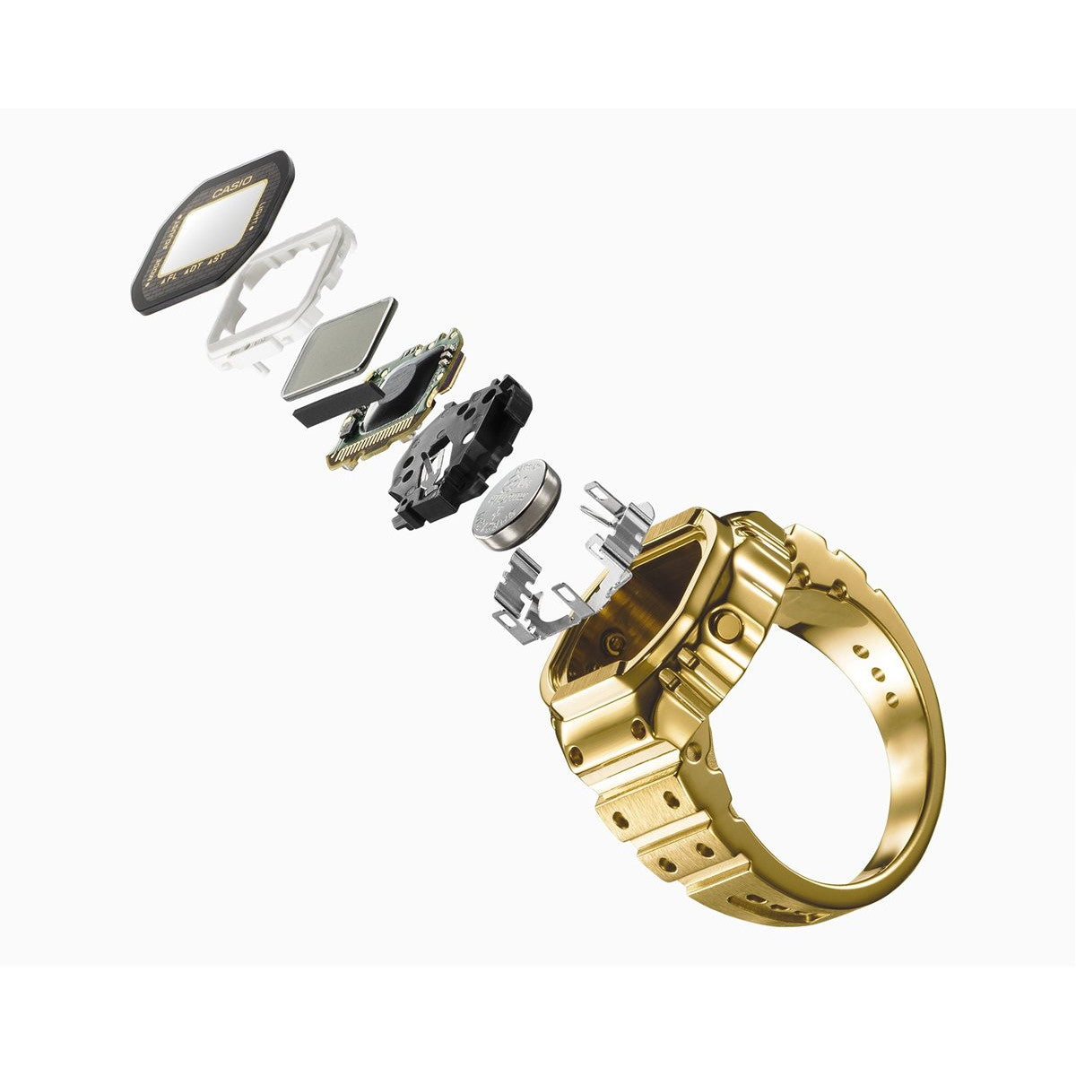 カシオ リングウオッチ CASIO RING WATCH 指輪型 デジタルウオッチ 時計 CRW-001G-9JR ゴールド【2025 新作】