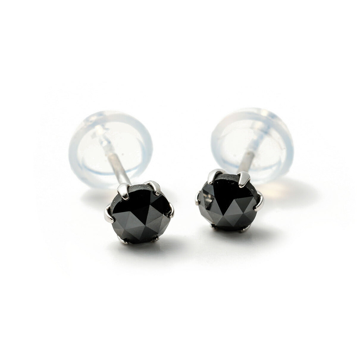 プラチナ ブラックダイヤモンド ピアス 0.5カラット 0.5ct D18050559P