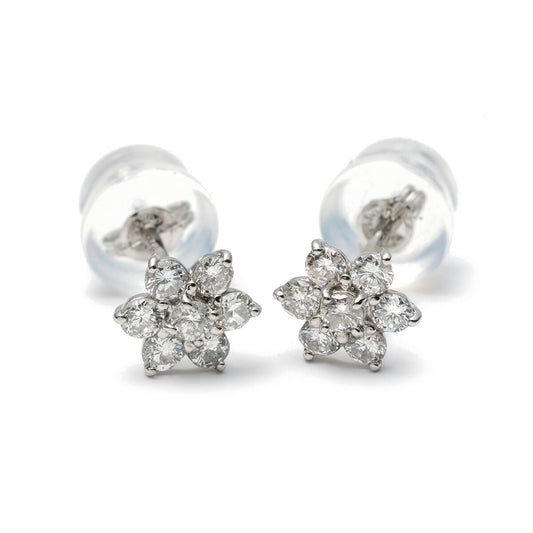 プラチナ ダイヤモンド ピアス 0.3カラット 0.3ct DE255-030P 鑑別カード付