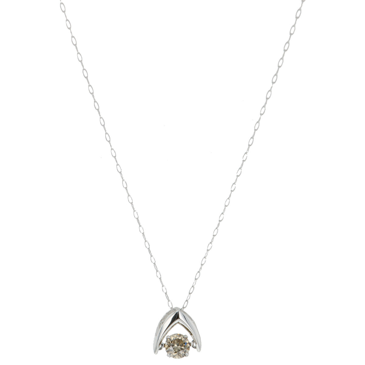 プラチナ ダイヤモンド ネックレス 0.08カラット 0.08ct DN19143APT