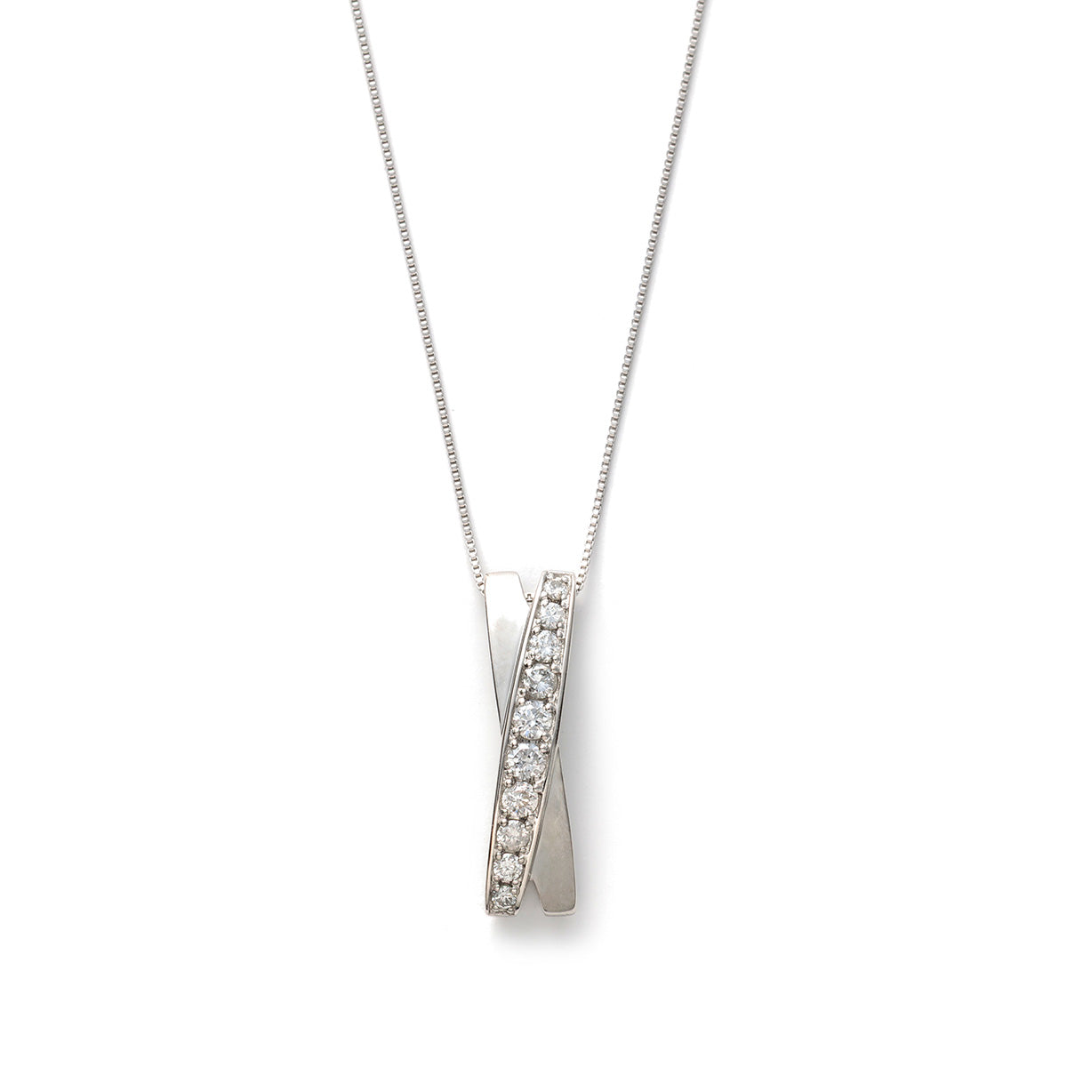 プラチナ ダイヤモンド ネックレス 0.2カラット 0.2ct DP764020VP 鑑別カード付