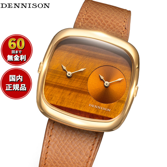 デニソン DENNISON 腕時計 メンズ レディース ALD Collection タイガーアイ＆ゴールドサンレイ ゴールド ALD-DT03-G-ELTA-R-GBKL