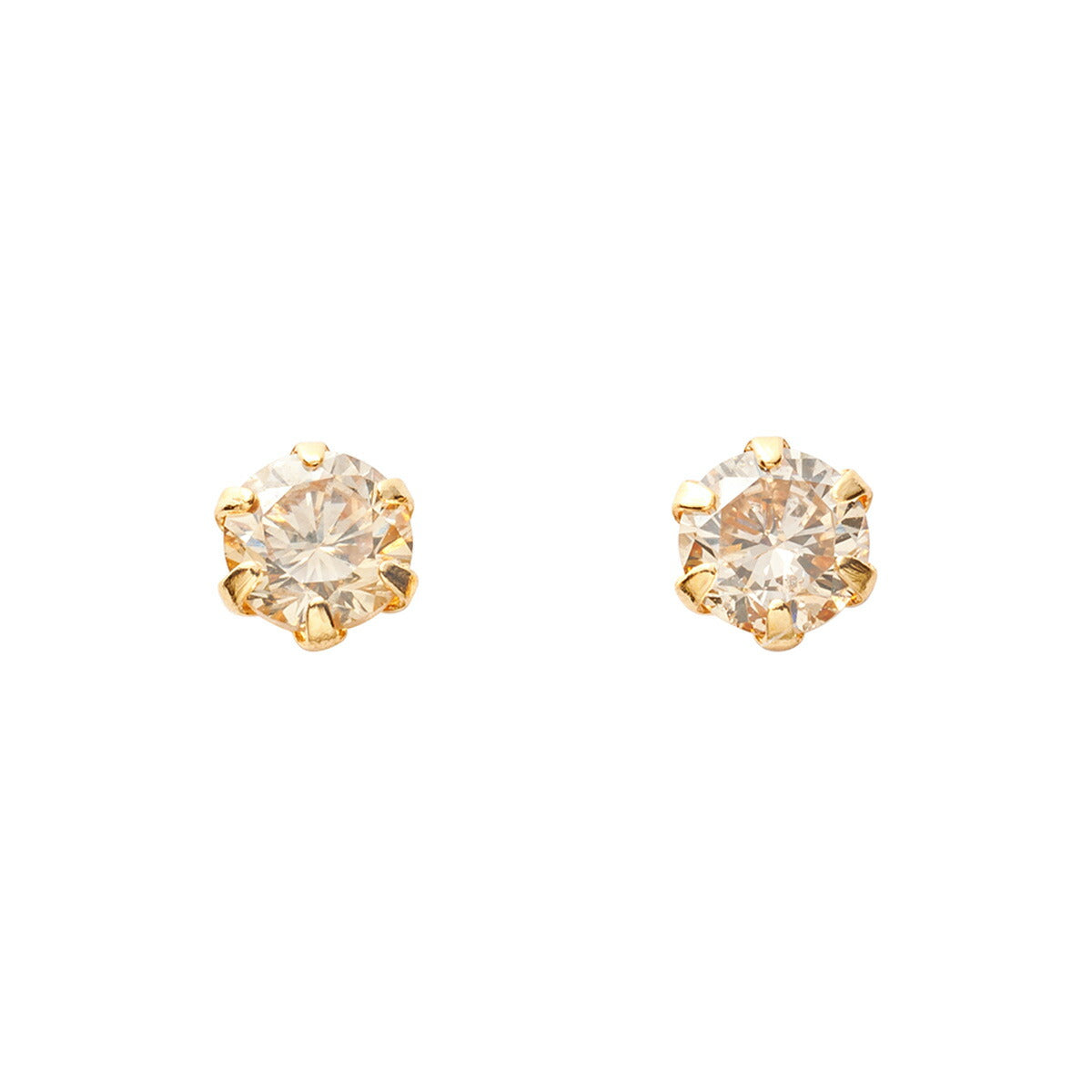 18金 イエローゴールド ダイヤモンド ピアス 0.3カラット 0.3ct DTZ015015Y