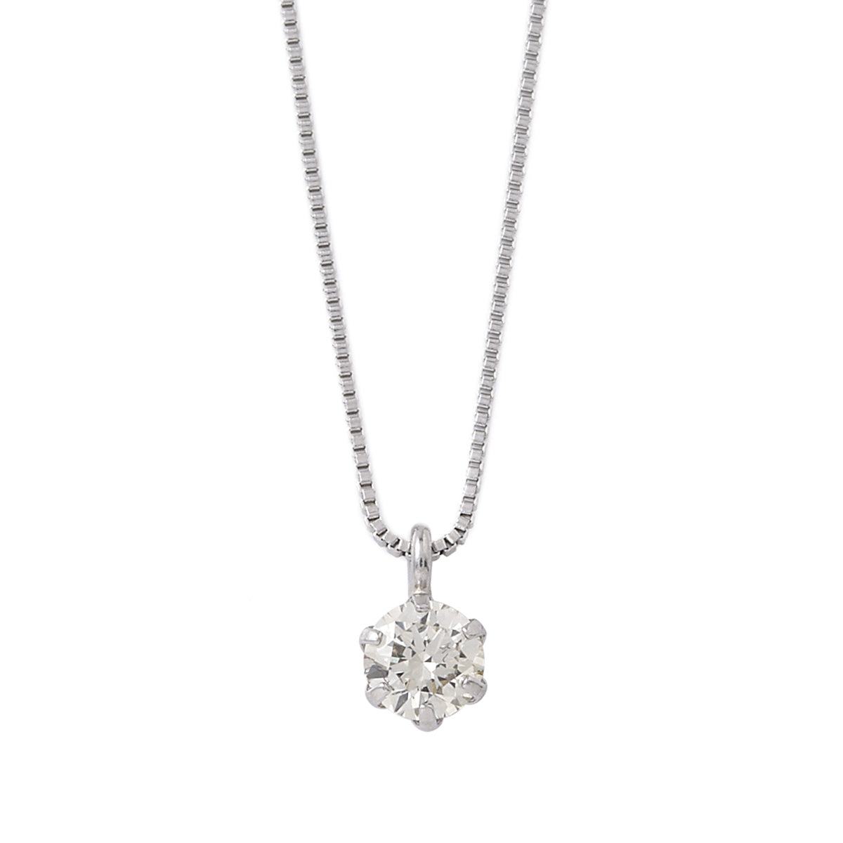 プラチナ ダイヤモンド ネックレス 0.3カラット 0.3ct DTZ03PNC