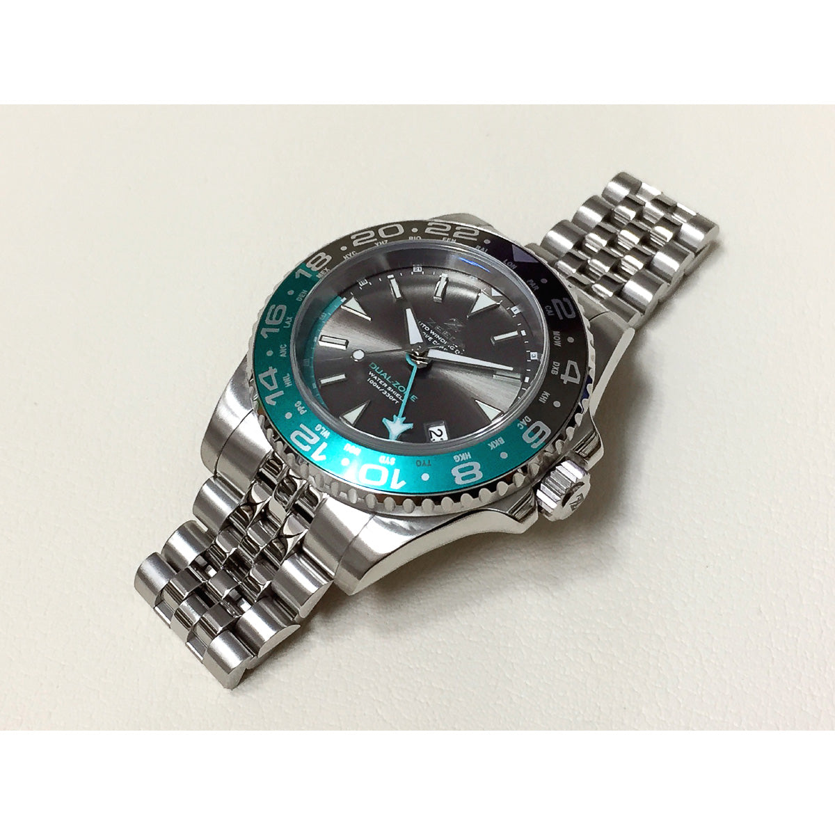 ジーダ ZEEDA デュアルゾーン DUAL-ZONE UNO 腕時計 メンズ 自動巻き GMT DU-SV【60回分割手数料無料！】