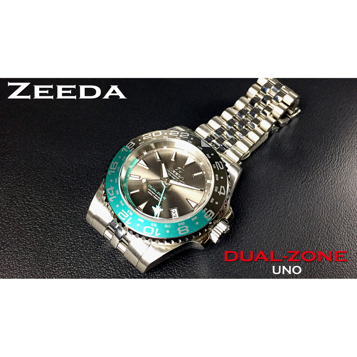 ジーダ ZEEDA デュアルゾーン DUAL-ZONE UNO 腕時計 メンズ 自動巻き GMT DU-SV【60回分割手数料無料！】