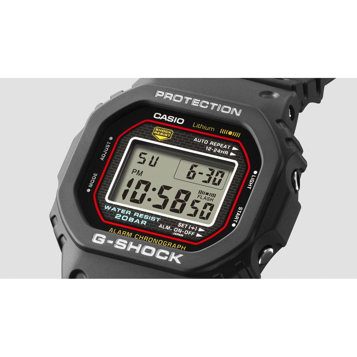 G-SHOCK デジタル カシオ Gショック CASIO 腕時計 メンズ DW-5000R-1AJF 初代G-SHOCK 復刻モデル【2024 新作】