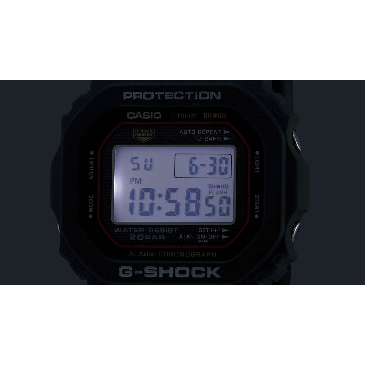 G-SHOCK デジタル カシオ Gショック CASIO 腕時計 メンズ DW-5000R-1AJF 初代G-SHOCK 復刻モデル【2024 新作】