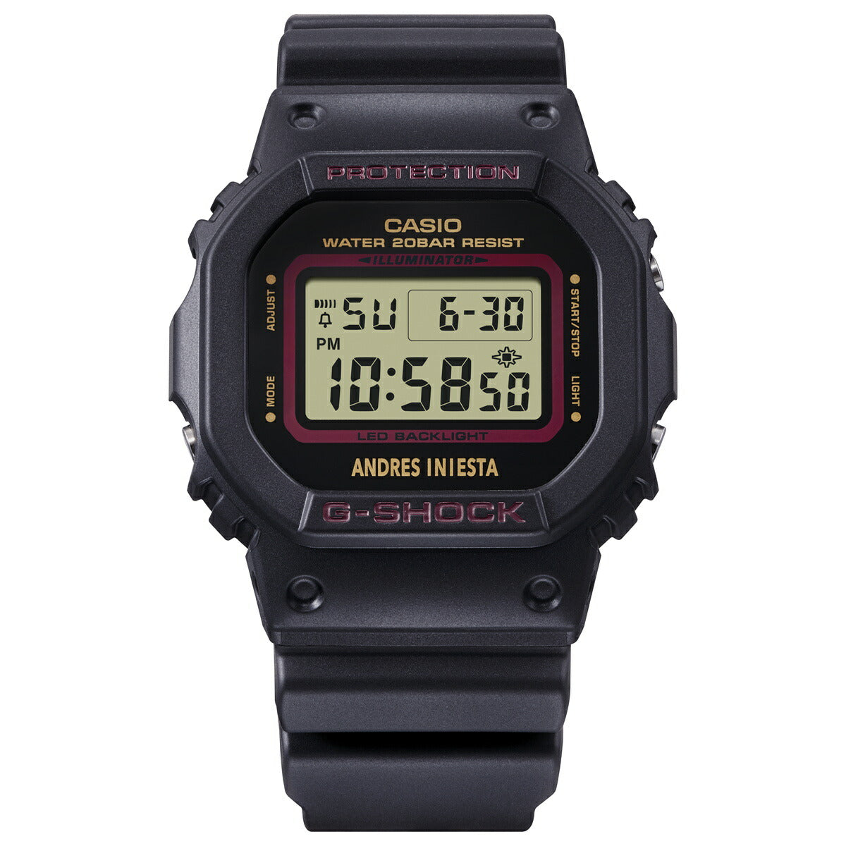 G-SHOCK デジタル カシオ Gショック CASIO アンドレス・イニエスタ シグネチャーモデル 限定 腕時計 メンズ DW-5600AI-1JR ブラック Master the game【2024 新作】