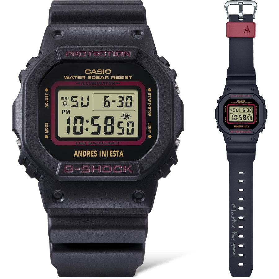 G-SHOCK デジタル カシオ Gショック CASIO アンドレス・イニエスタ シグネチャーモデル 限定 腕時計 メンズ DW-5600AI-1JR ブラック Master the game【2024 新作】