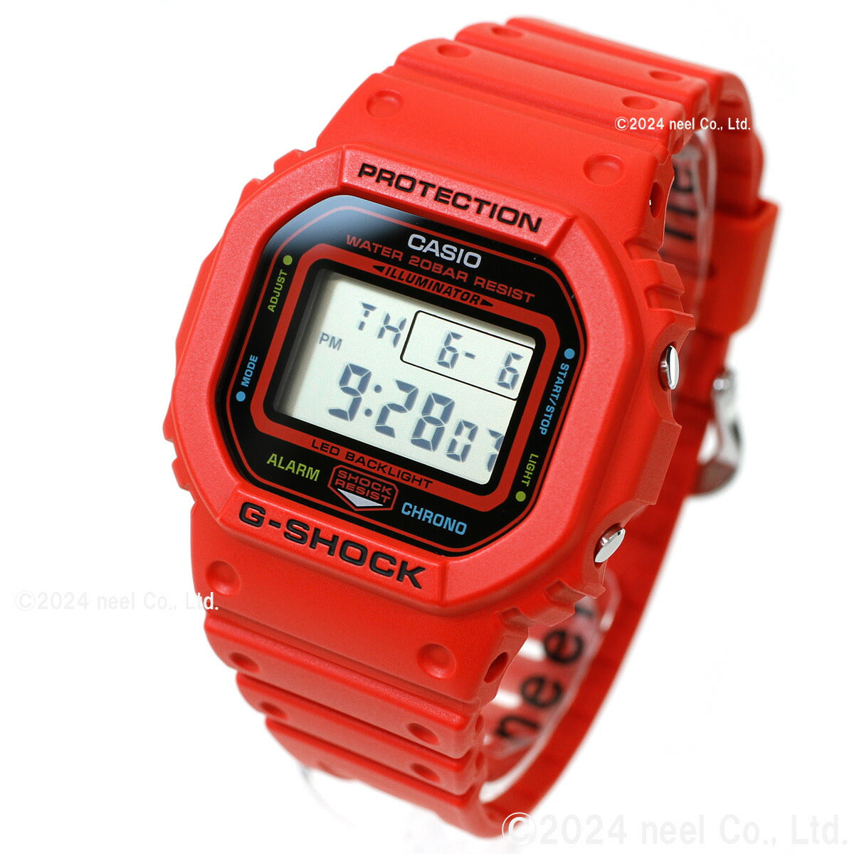 G-SHOCK デジタル カシオ Gショック CASIO 腕時計 メンズ DW-5600EP-4JF エナジー ENERGY PACK レッド 電光石火 稲妻 イメージ【2024 新作】