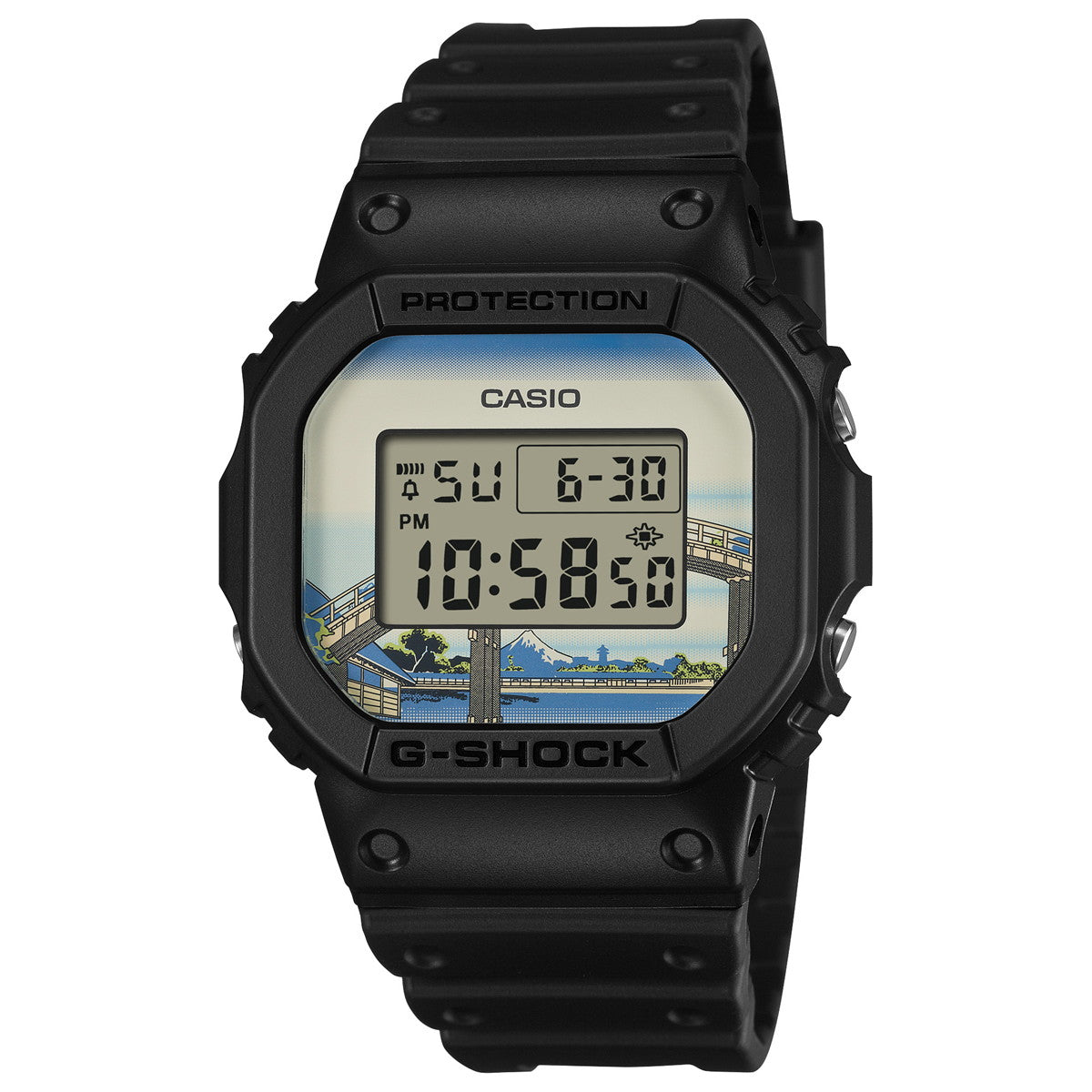 G-SHOCK デジタル カシオ Gショック CASIO 腕時計 メンズ DW-5600KHFM25-1JR 葛飾北斎 富嶽三十六景 深川万年橋下 モチーフ【2026 新作】