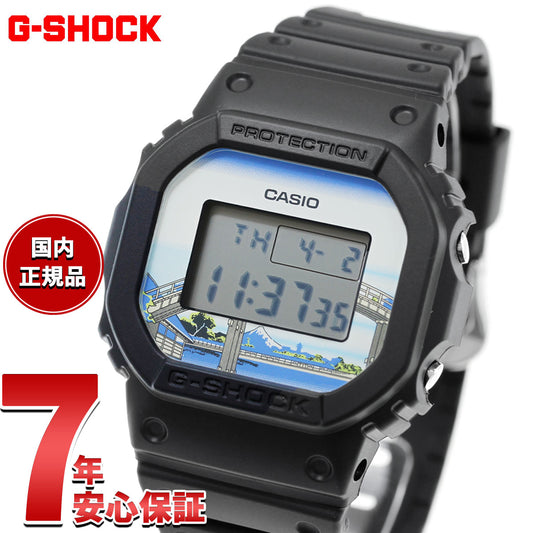 G-SHOCK デジタル カシオ Gショック CASIO 腕時計 メンズ DW-5600KHFM25-1JR 葛飾北斎 富嶽三十六景 深川万年橋下 モチーフ【2026 新作】