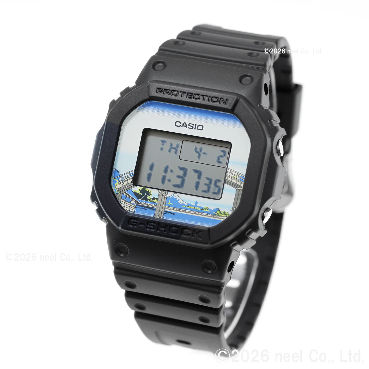 G-SHOCK デジタル カシオ Gショック CASIO 腕時計 メンズ DW-5600KHFM25-1JR 葛飾北斎 富嶽三十六景 深川万年橋下 モチーフ【2026 新作】