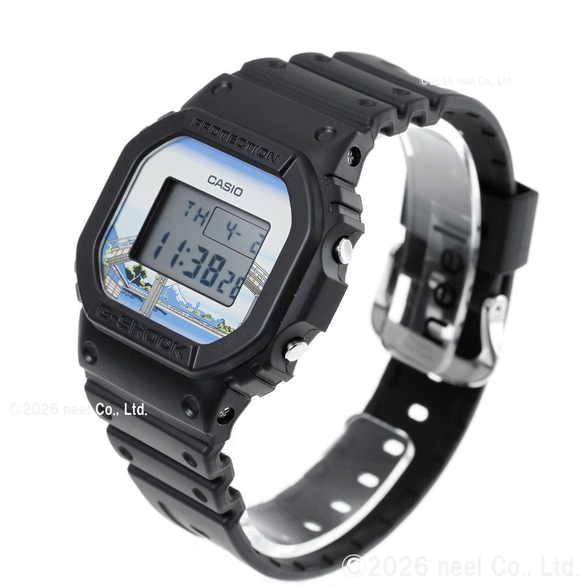 G-SHOCK デジタル カシオ Gショック CASIO 腕時計 メンズ DW-5600KHFM25-1JR 葛飾北斎 富嶽三十六景 深川万年橋下 モチーフ【2026 新作】