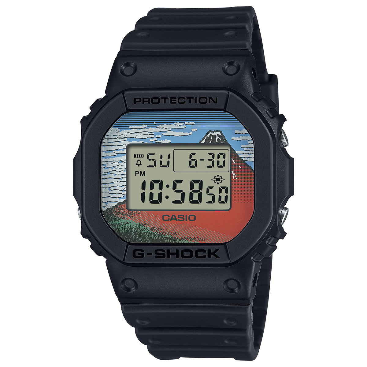 G-SHOCK デジタル カシオ Gショック CASIO 腕時計 メンズ DW-5600KHG24-1JR 葛飾北斎 富嶽三十六景 凱風快晴 モチーフ【2025 新作】