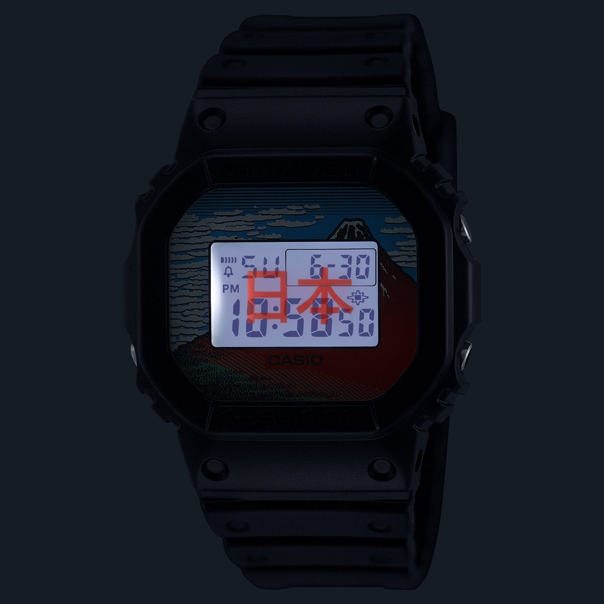 G-SHOCK デジタル カシオ Gショック CASIO 腕時計 メンズ DW-5600KHG24-1JR 葛飾北斎 富嶽三十六景 凱風快晴 モチーフ【2025 新作】