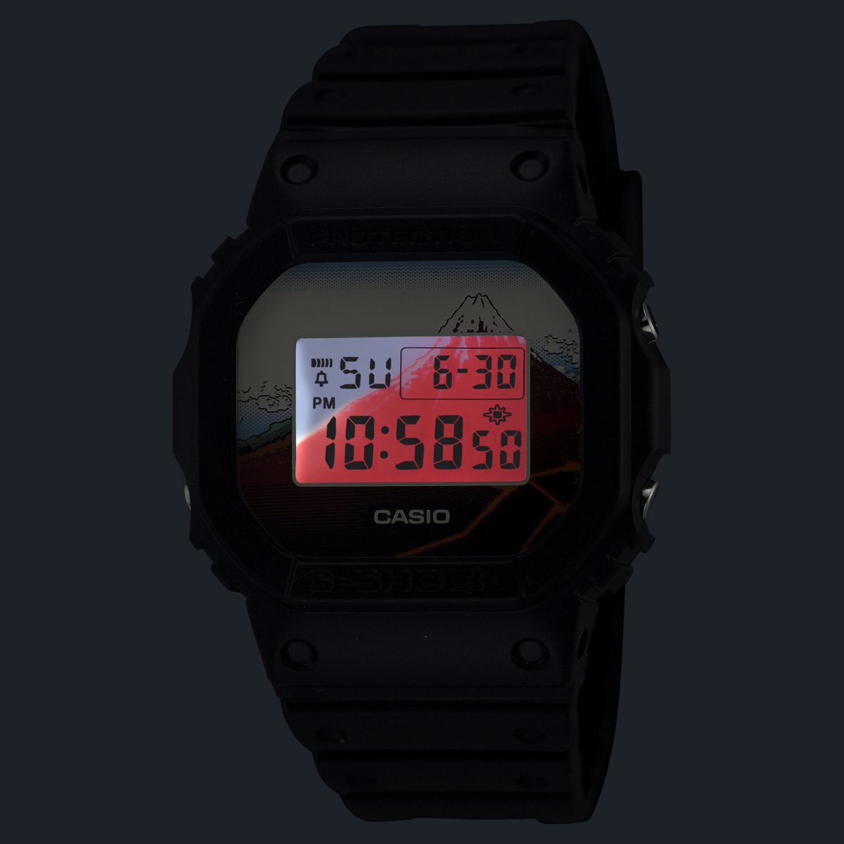G-SHOCK デジタル カシオ Gショック CASIO 腕時計 メンズ DW-5600KHSH25-1JR 葛飾北斎 富嶽三十六景 山下白雨 モチーフ【2026 新作】