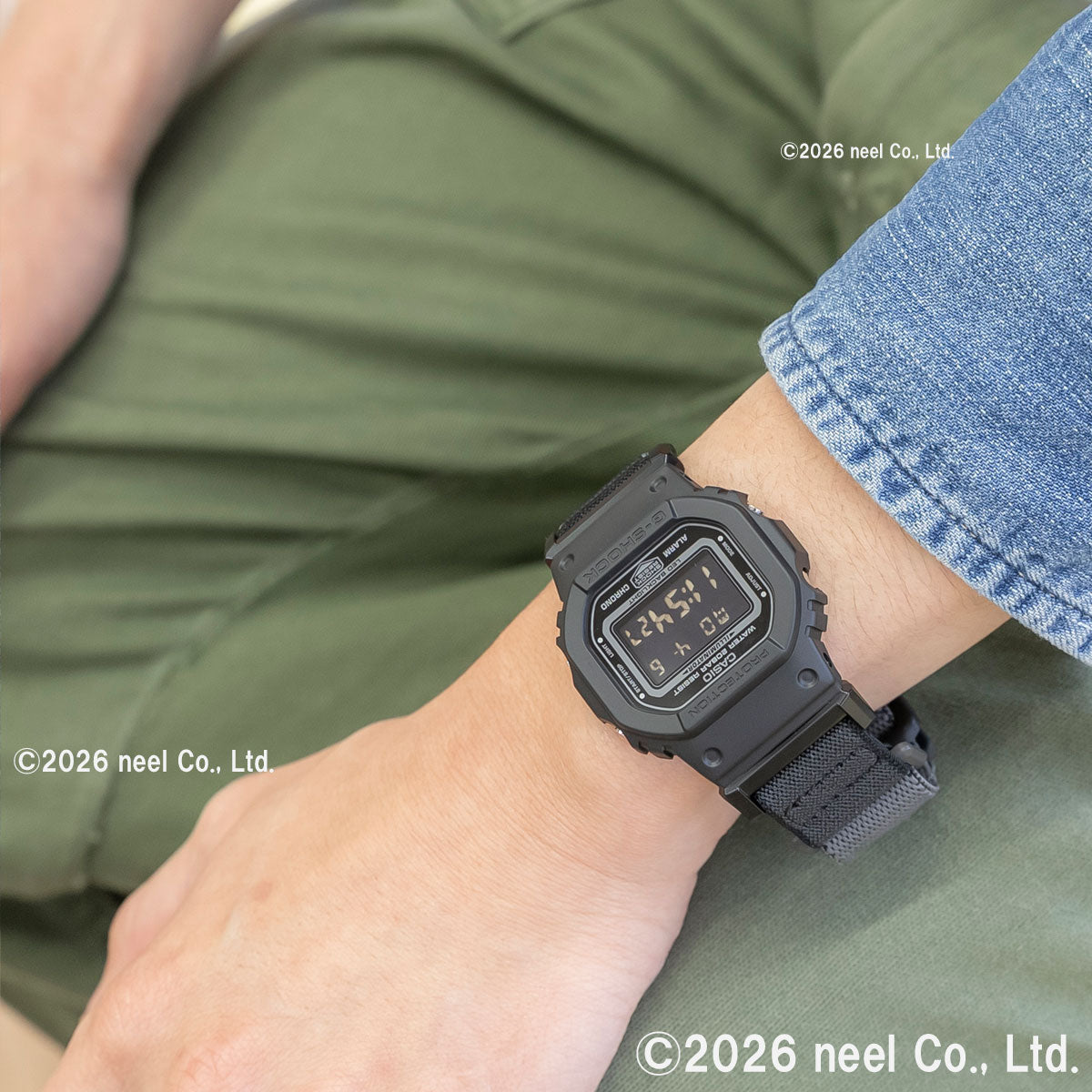 G-SHOCK デジタル カシオ Gショック CASIO 限定モデル 腕時計 メンズ DW-5600MNC-1JF NEW CLOTH BAND シリーズ【2026 新作】