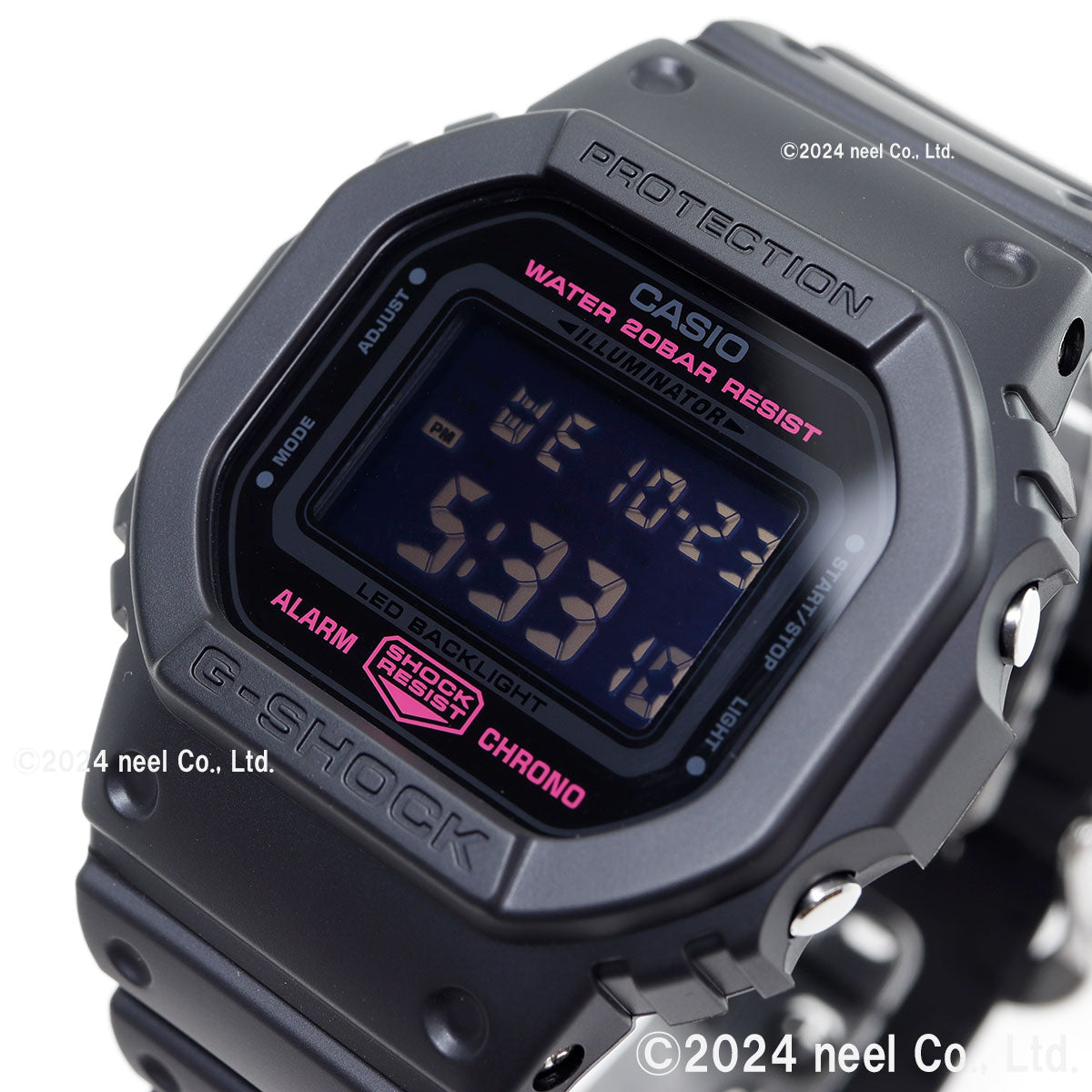 G-SHOCK デジタル カシオ Gショック CASIO 腕時計 DW-5600PK-1JR オールブラック ピンクリボン活動【2024 新作】