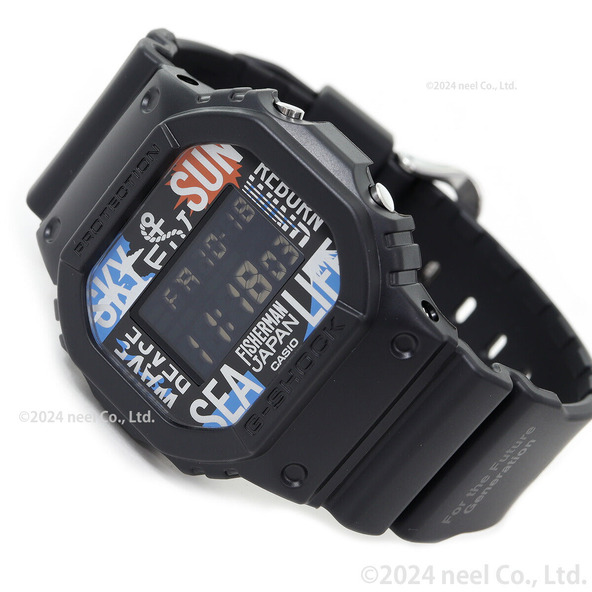 G-SHOCK デジタル カシオ Gショック CASIO Reborn Art Festival×FISHERMAN JAPAN コラボ 限定モデル 腕時計 メンズ DW-5600RF24-1JR フィッシャーマン【2024 新作】