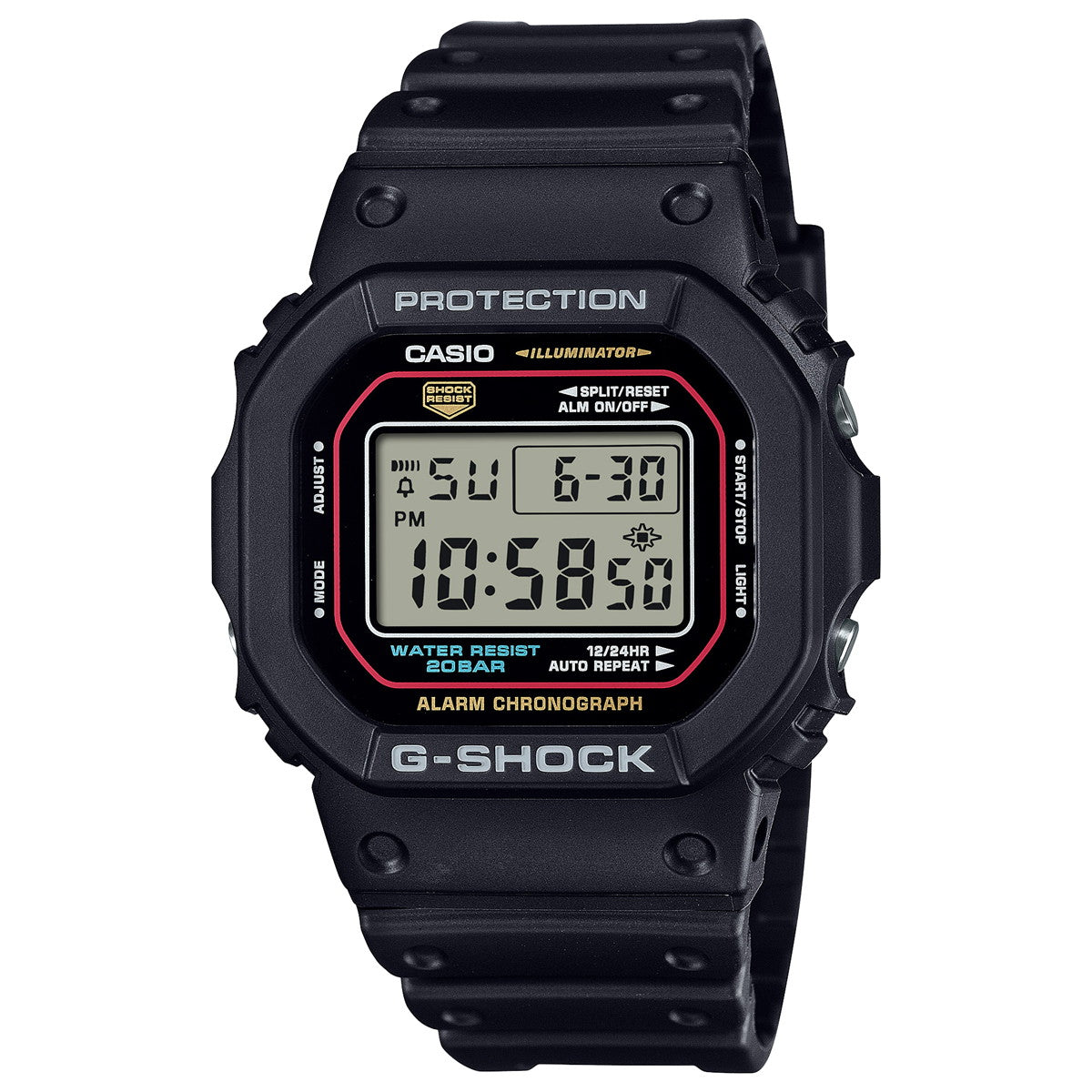 G-SHOCK デジタル カシオ Gショック CASIO 腕時計 メンズ DW-5600RL-1JF 初代G-SHOCK ブランドカラーモデル オールブラック【2024 新作】