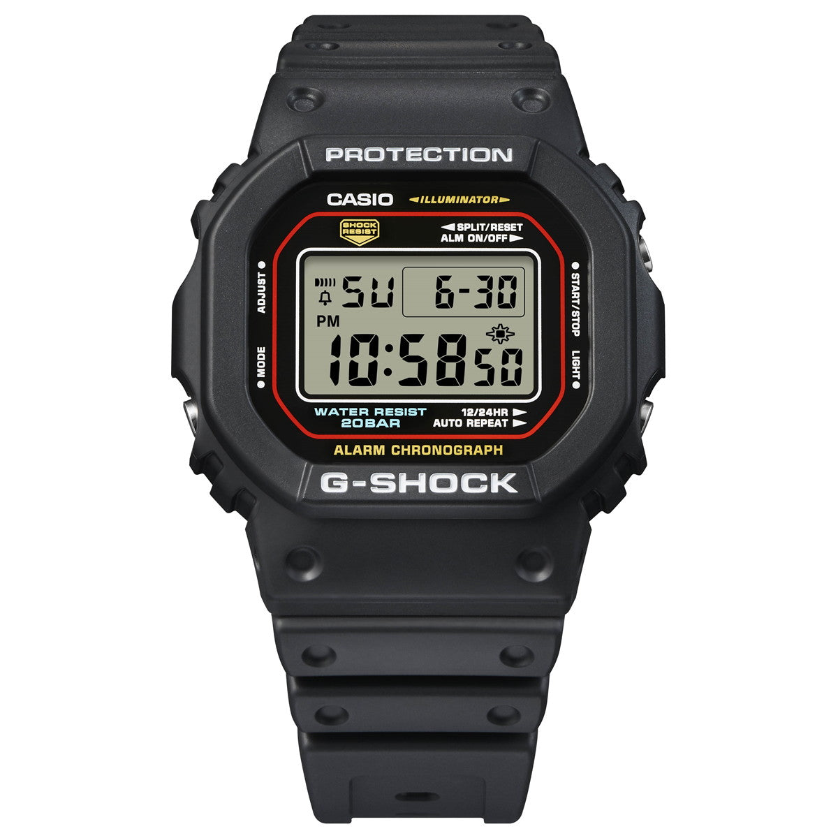 G-SHOCK デジタル カシオ Gショック CASIO 腕時計 メンズ DW-5600RL-1JF 初代G-SHOCK ブランドカラーモデル オールブラック【2024 新作】