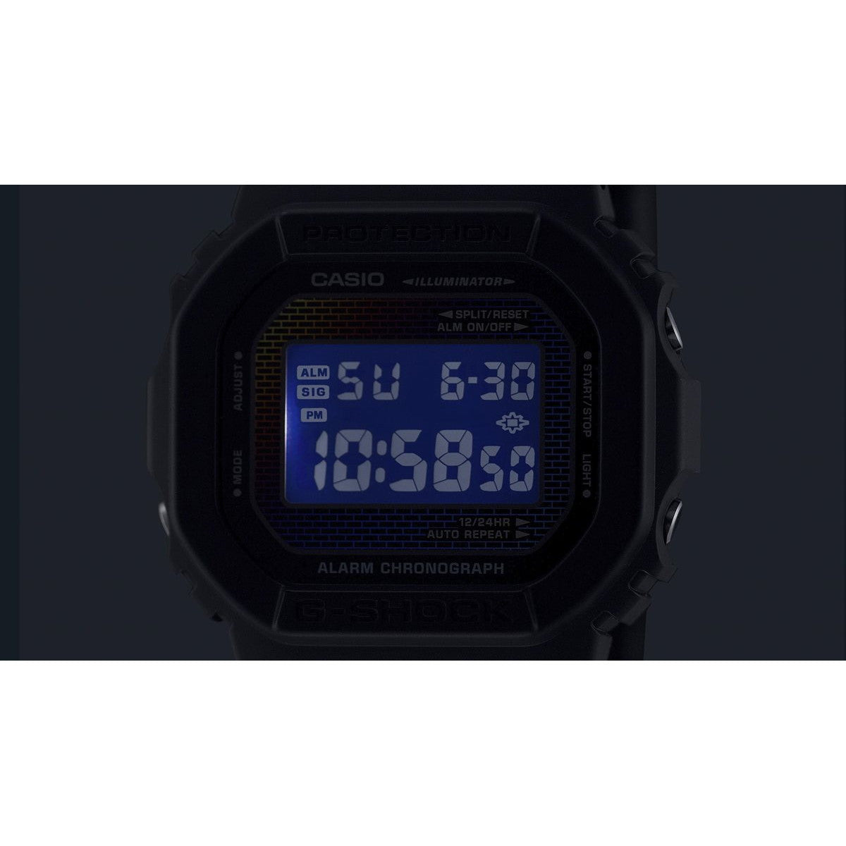 G-SHOCK デジタル カシオ Gショック CASIO 腕時計 メンズ DW-5600RW-1JF レインボーカラー レンガパターン デザイン【2024 新作】