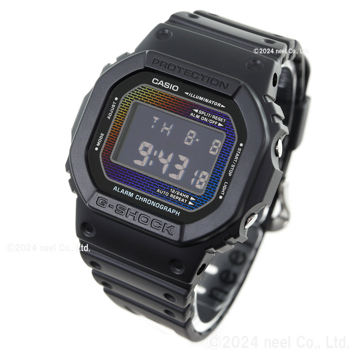 G-SHOCK デジタル カシオ Gショック CASIO 腕時計 メンズ DW-5600RW-1JF レインボーカラー レンガパターン デザイン【2024 新作】