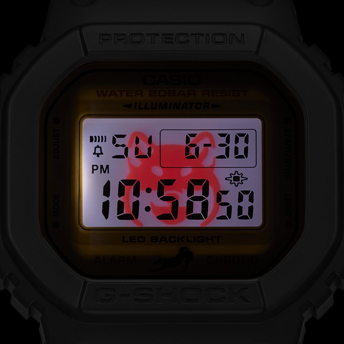 G-SHOCK デジタル カシオ Gショック CASIO 腕時計 メンズ DW-5600SHB-1JR 柴犬 しばいぬ モチーフ 黒柴 イメージ【2024 新作】