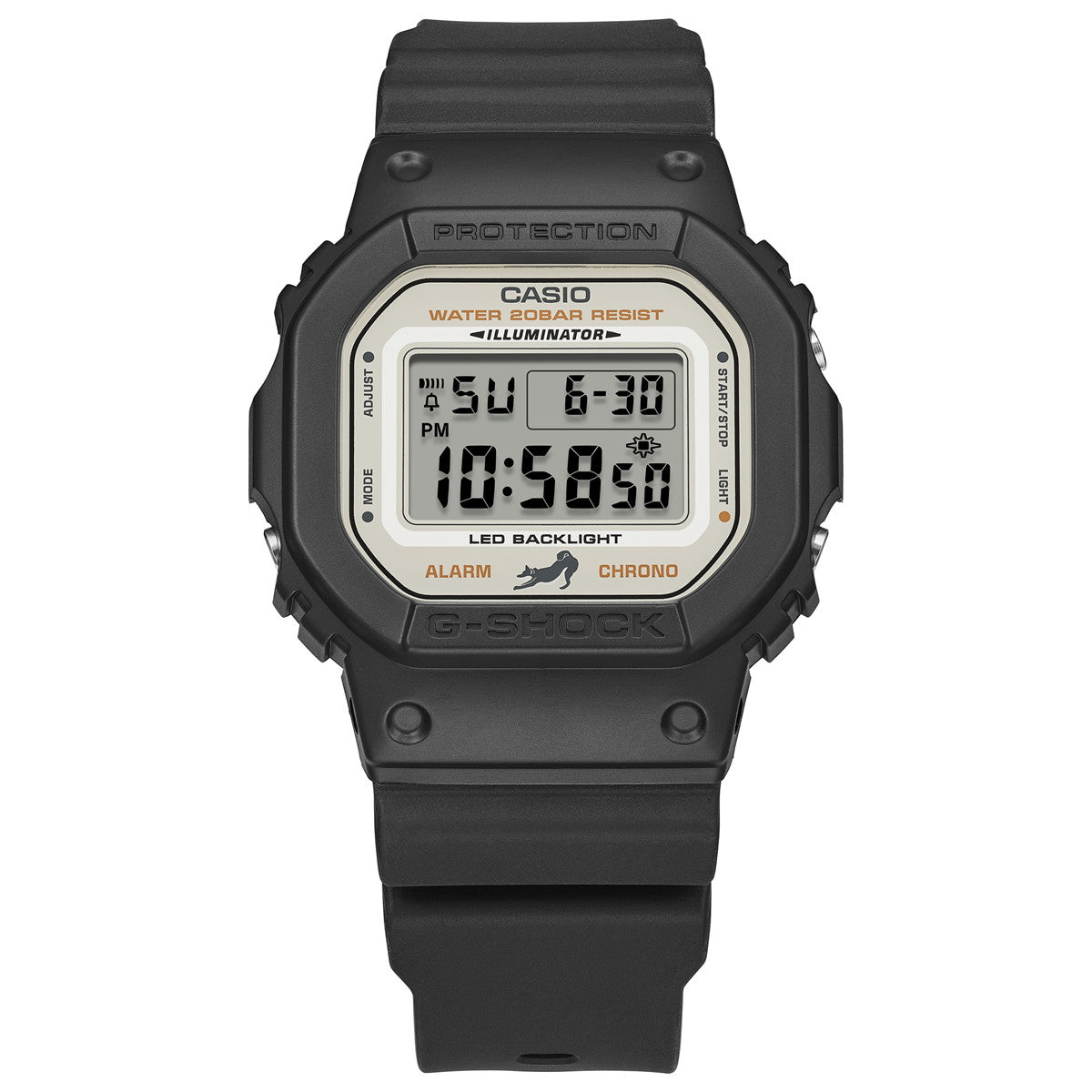 G-SHOCK デジタル カシオ Gショック CASIO 腕時計 メンズ DW-5600SHB-1JR 柴犬 しばいぬ モチーフ 黒柴 イメージ【2024 新作】