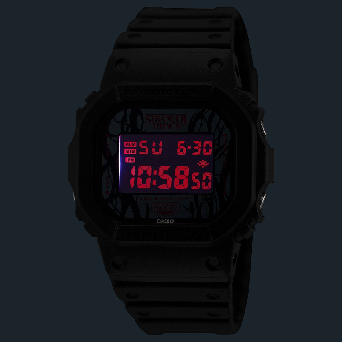 G-SHOCK デジタル カシオ Gショック CASIO Stranger Things コラボ 限定 腕時計 DW-5600STT-1JR UPSIDEDOWN ストレンジャー シングス 未知の世界【2025 新作】
