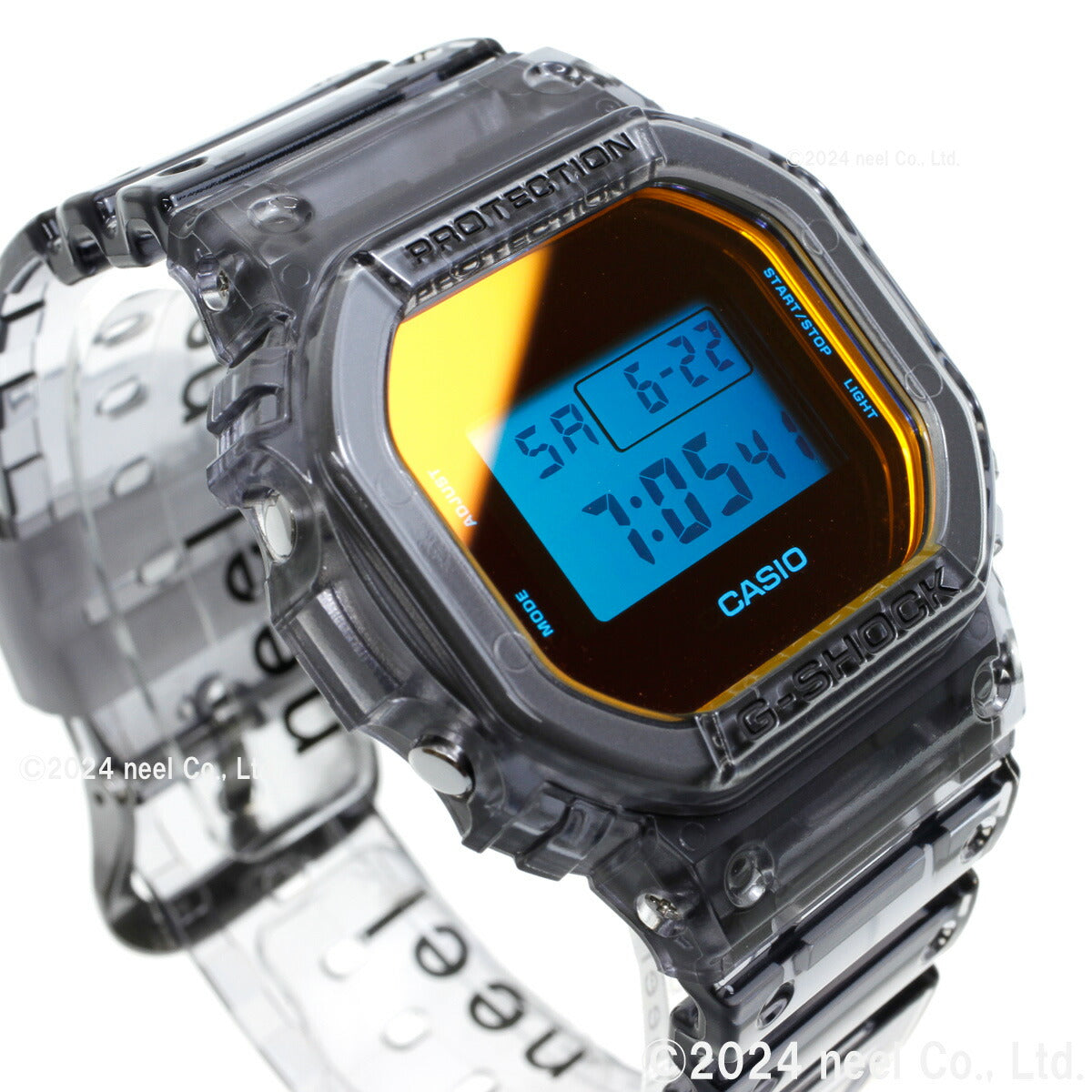 G-SHOCK デジタル カシオ Gショック CASIO 腕時計 メンズ DW-5600TLS-8JF BEACH TIME LAPSE Series グレースケルトン×オレンジ【2024 新作】