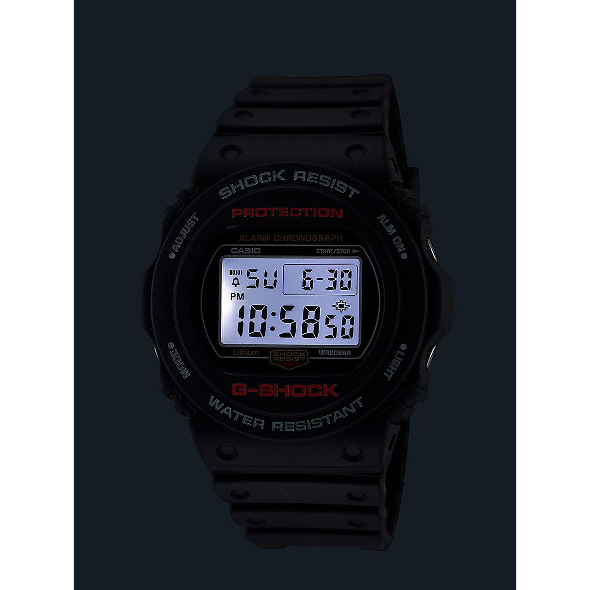 G-SHOCK デジタル カシオ Gショック CASIO 腕時計 メンズ DW-5750UE-1JF オールブラック LEDバックライト