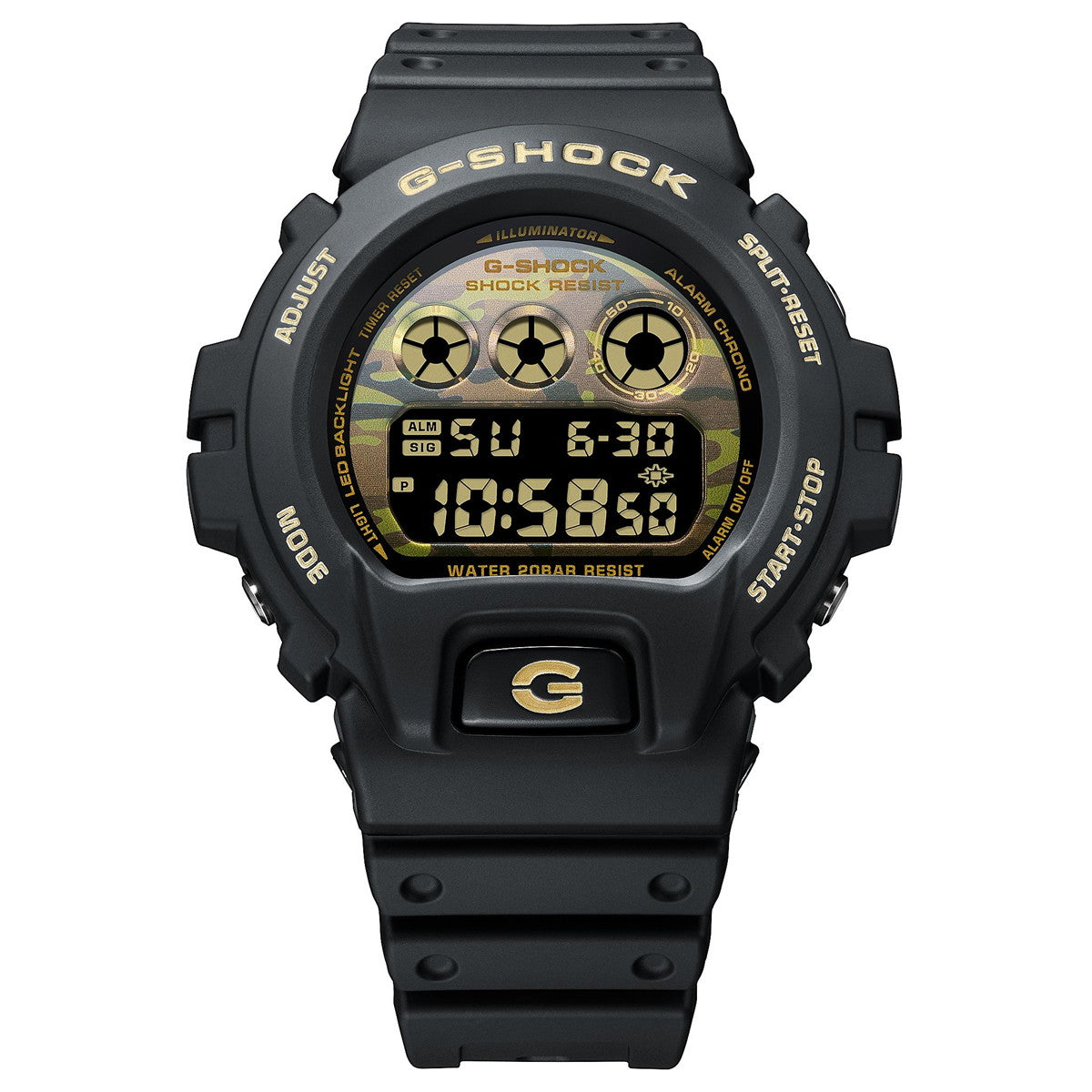 G-SHOCK カシオ Gショック CASIO デジタル 腕時計 メンズ DW-6900CF-1JF BOLD CAMO Series CAMO AND GOLD【2026 新作】