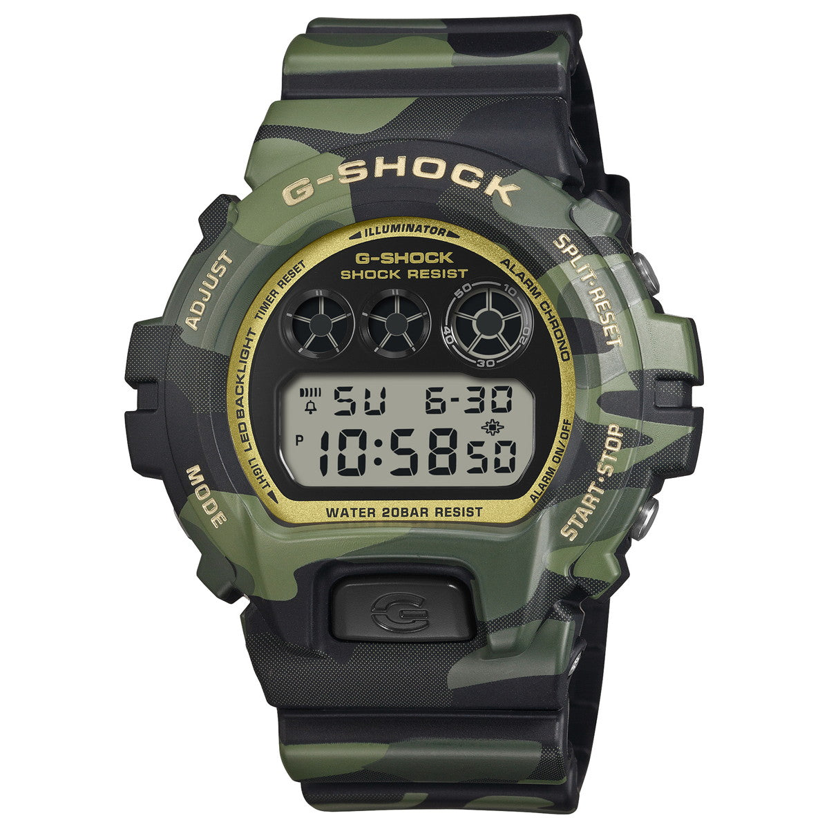 G-SHOCK カシオ Gショック CASIO デジタル 限定モデル 腕時計 メンズ DW-6900CMG-3JF BOLD CAMO Series CAMO AND GOLD【2026 新作】