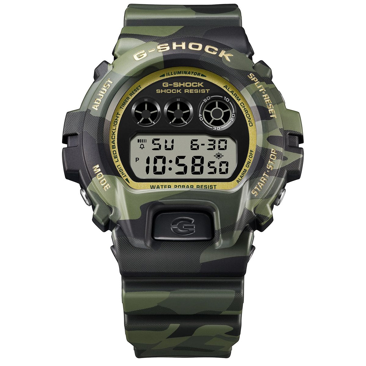 G-SHOCK カシオ Gショック CASIO デジタル 限定モデル 腕時計 メンズ DW-6900CMG-3JF BOLD CAMO Series CAMO AND GOLD【2026 新作】