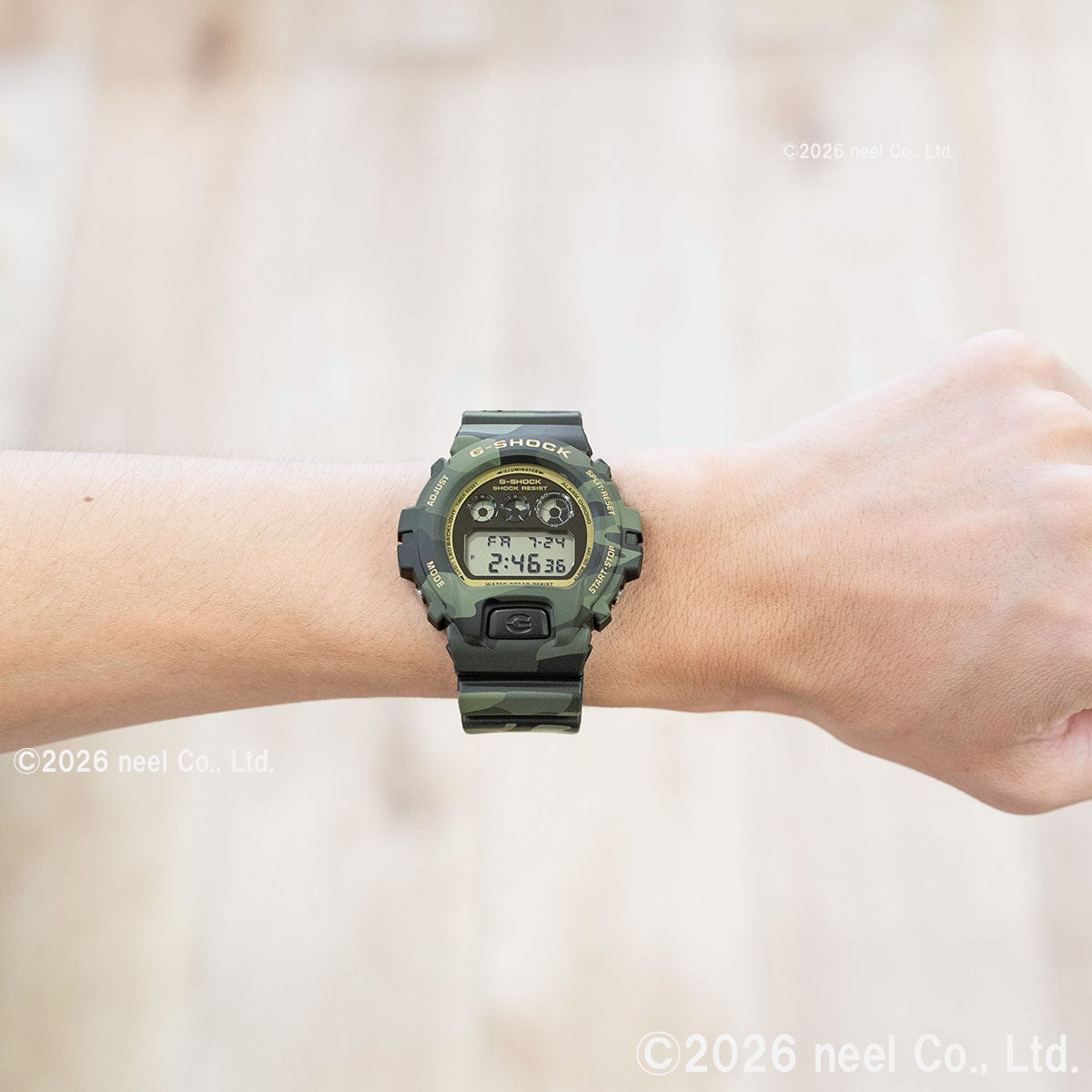 G-SHOCK カシオ Gショック CASIO デジタル 限定モデル 腕時計 メンズ DW-6900CMG-3JF BOLD CAMO Series CAMO AND GOLD【2026 新作】