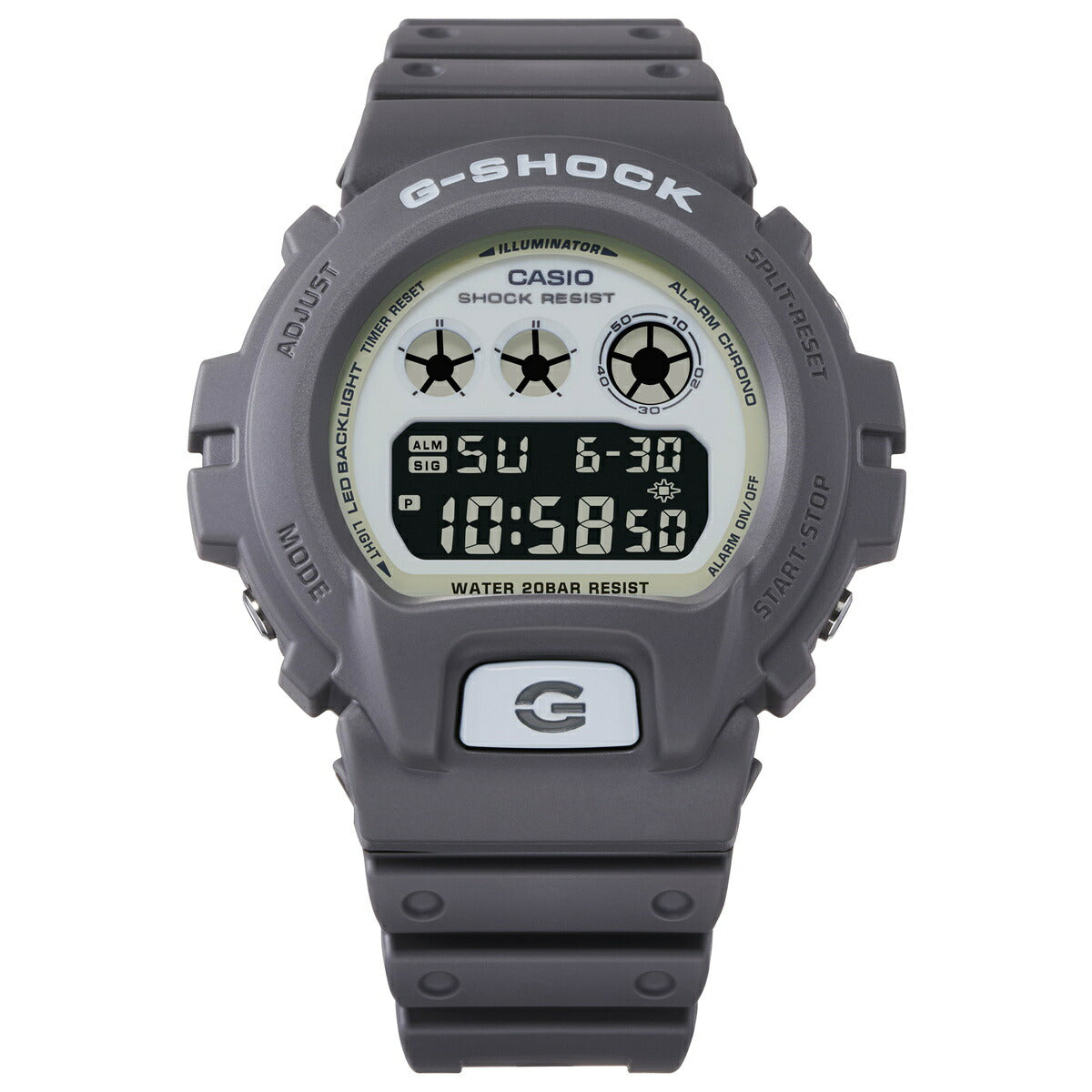 G-SHOCK デジタル メンズ 腕時計 カシオ CASIO DW-6900HD-8JF HIDDEN GLOW Series グレー【2024 新作】