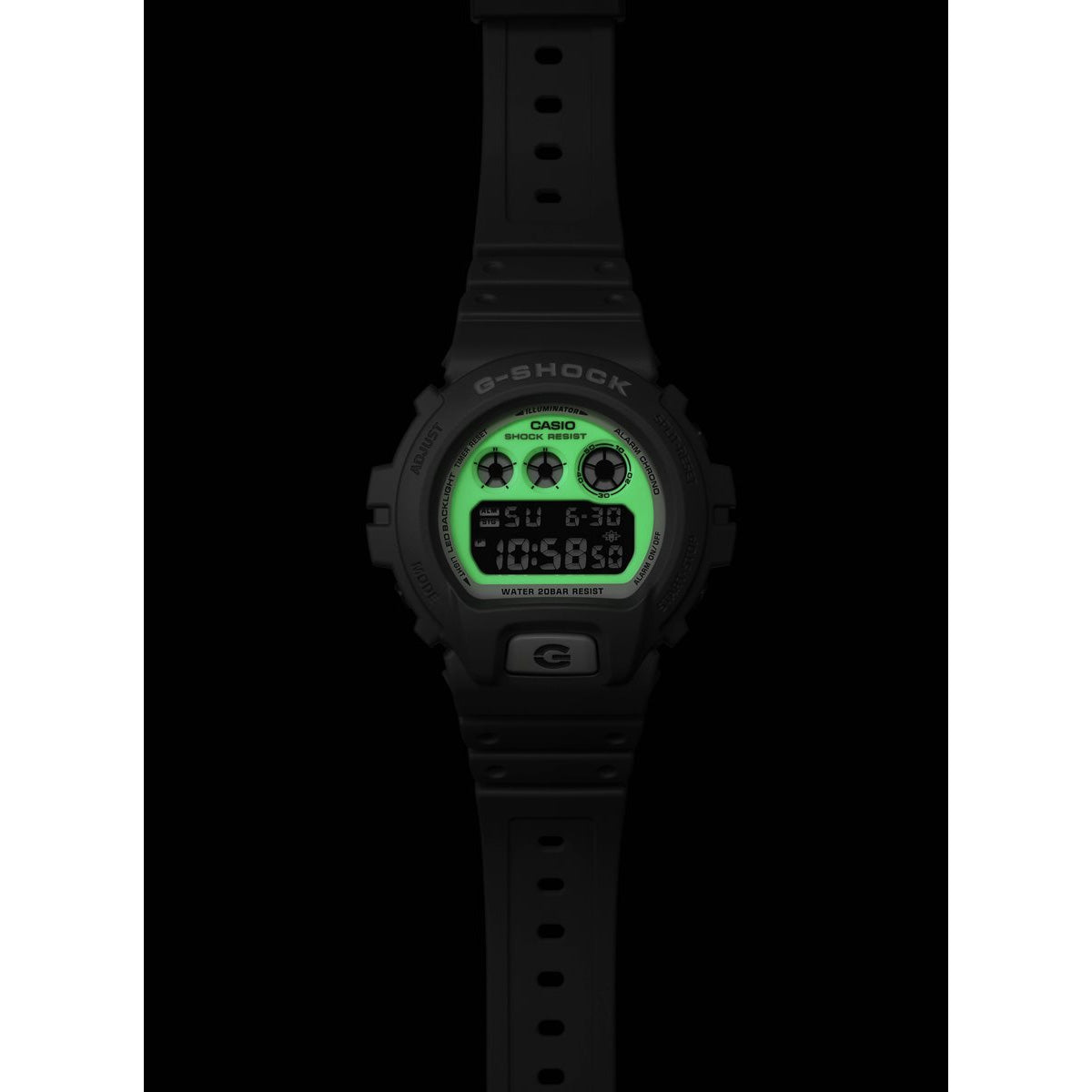 G-SHOCK デジタル メンズ 腕時計 カシオ CASIO DW-6900HD-8JF HIDDEN GLOW Series グレー【2024 新作】