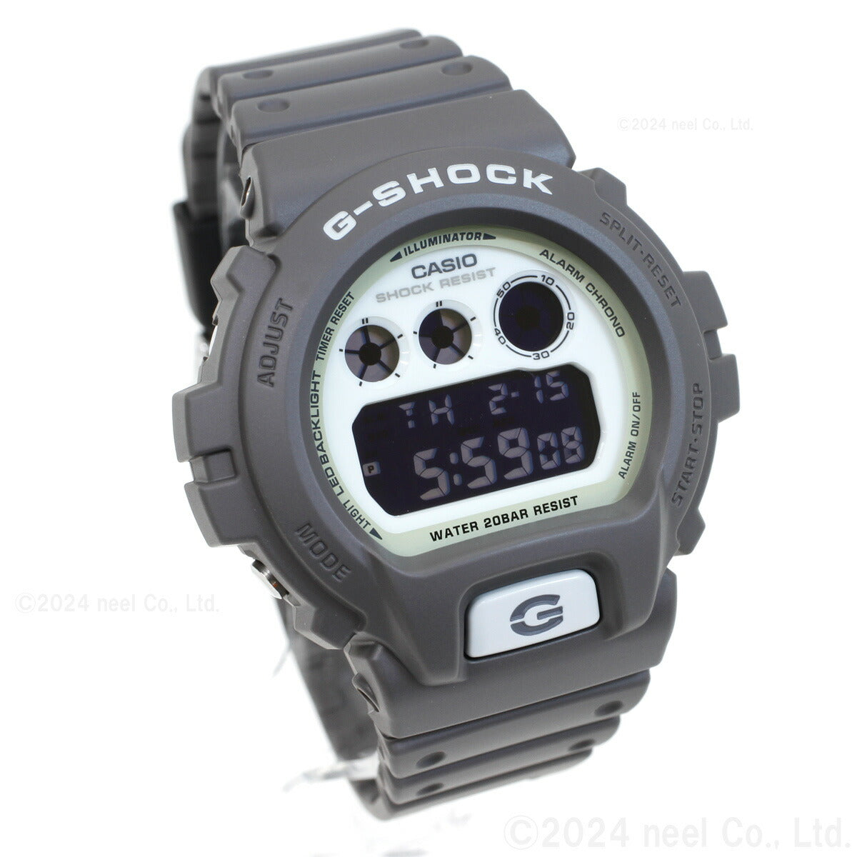 G-SHOCK デジタル メンズ 腕時計 カシオ CASIO DW-6900HD-8JF HIDDEN GLOW Series グレー【2024 新作】