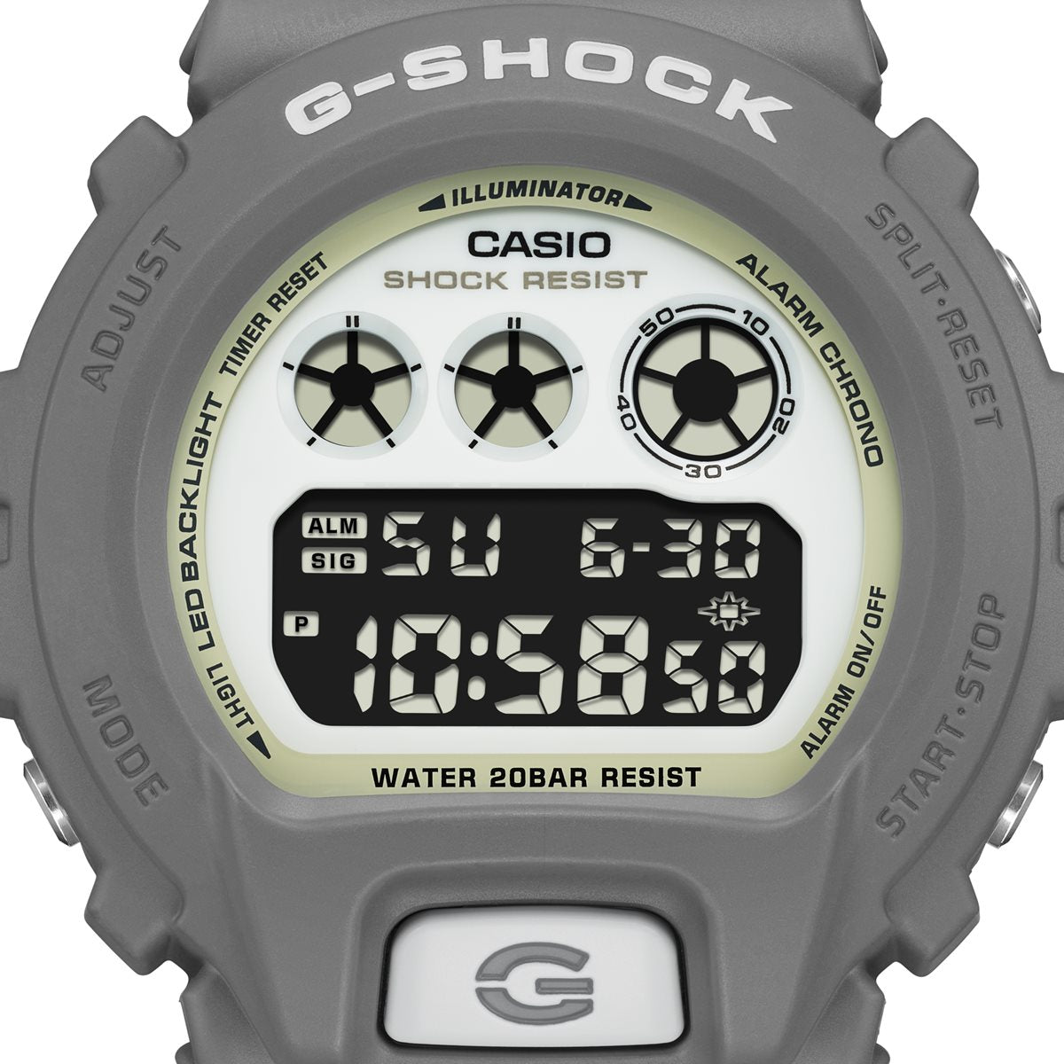 G-SHOCK デジタル メンズ 腕時計 カシオ CASIO DW-6900HD-8JF HIDDEN GLOW Series グレー【2024 新作】