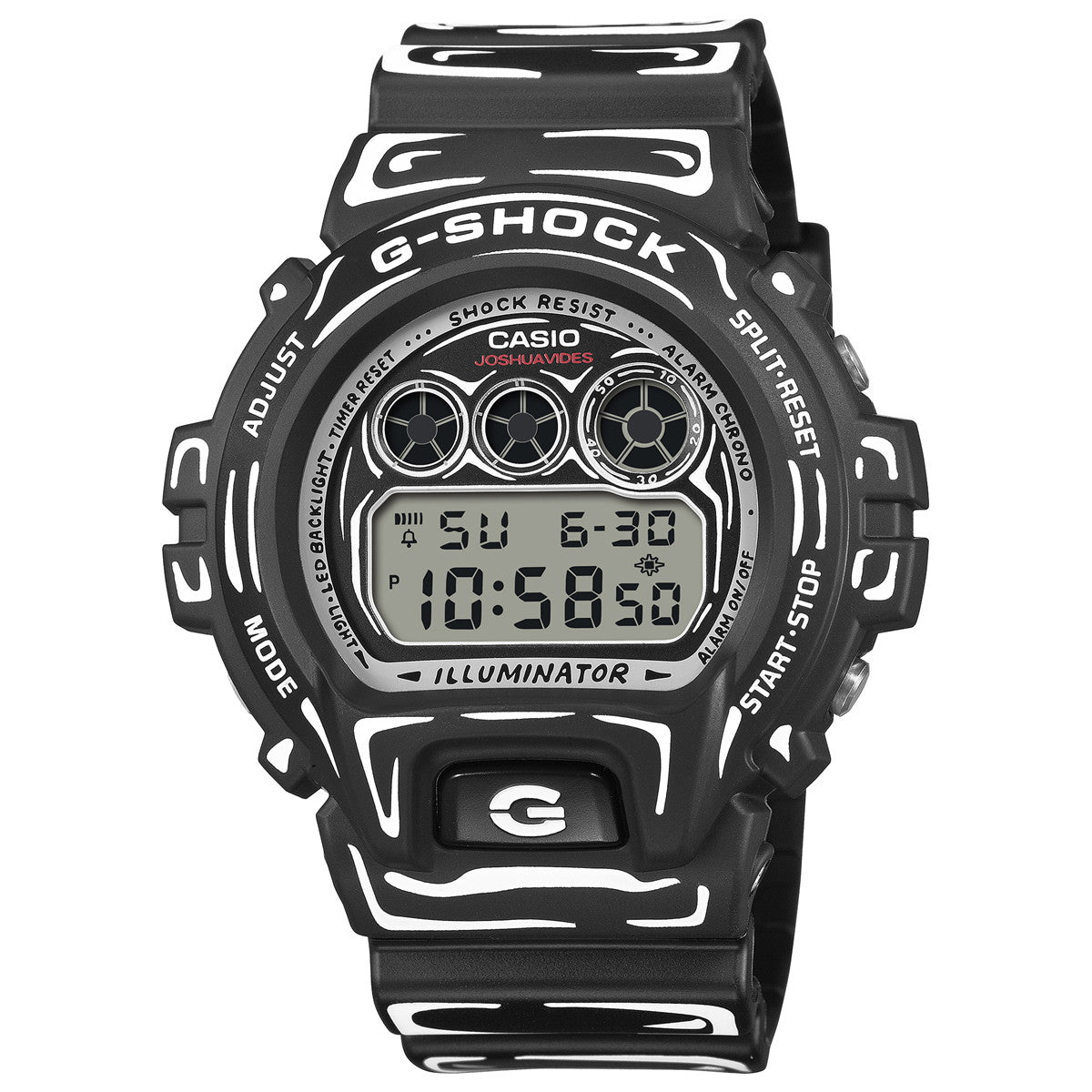 G-SHOCK デジタル カシオ Gショック CASIO Joshua Vides コラボ 限定モデル 腕時計 メンズ DW-6900JV-1JR【2026 新作】