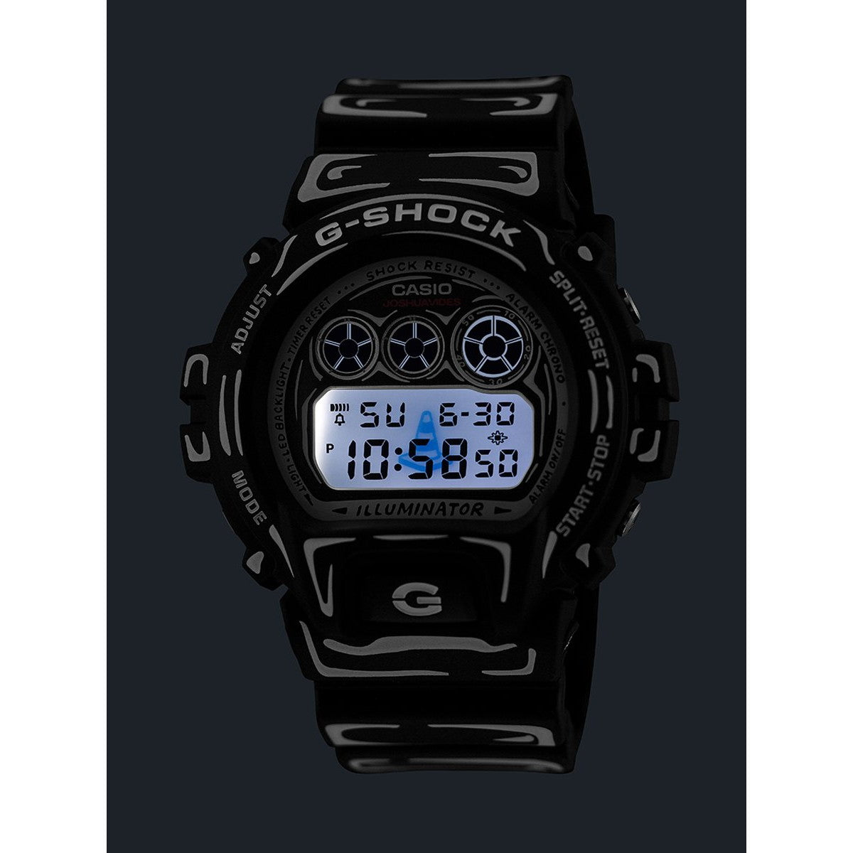 G-SHOCK デジタル カシオ Gショック CASIO Joshua Vides コラボ 限定モデル 腕時計 メンズ DW-6900JV-1JR【2026 新作】